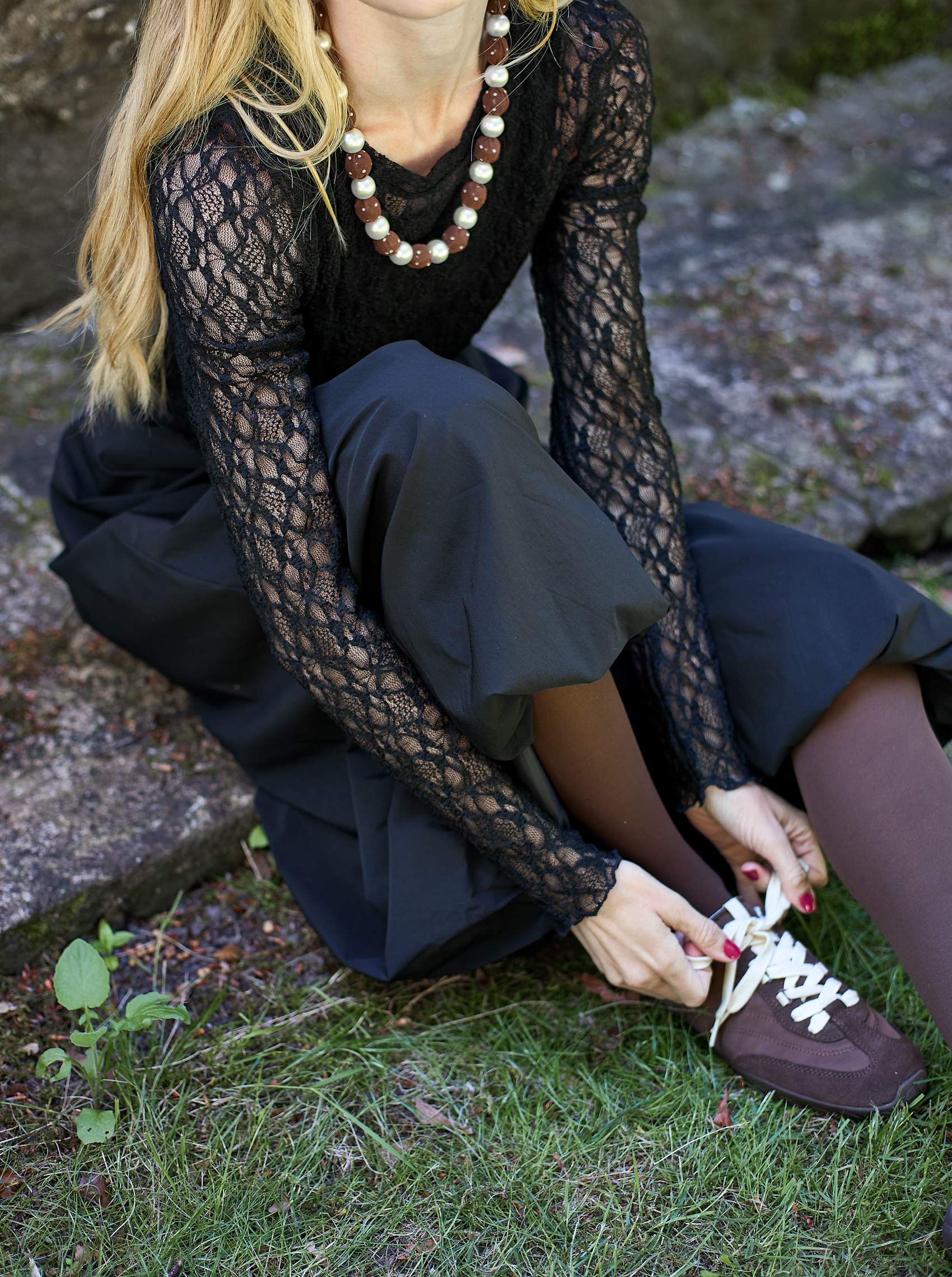 Black Colour Mesh - BcCecily Mesh Bluse i Sort