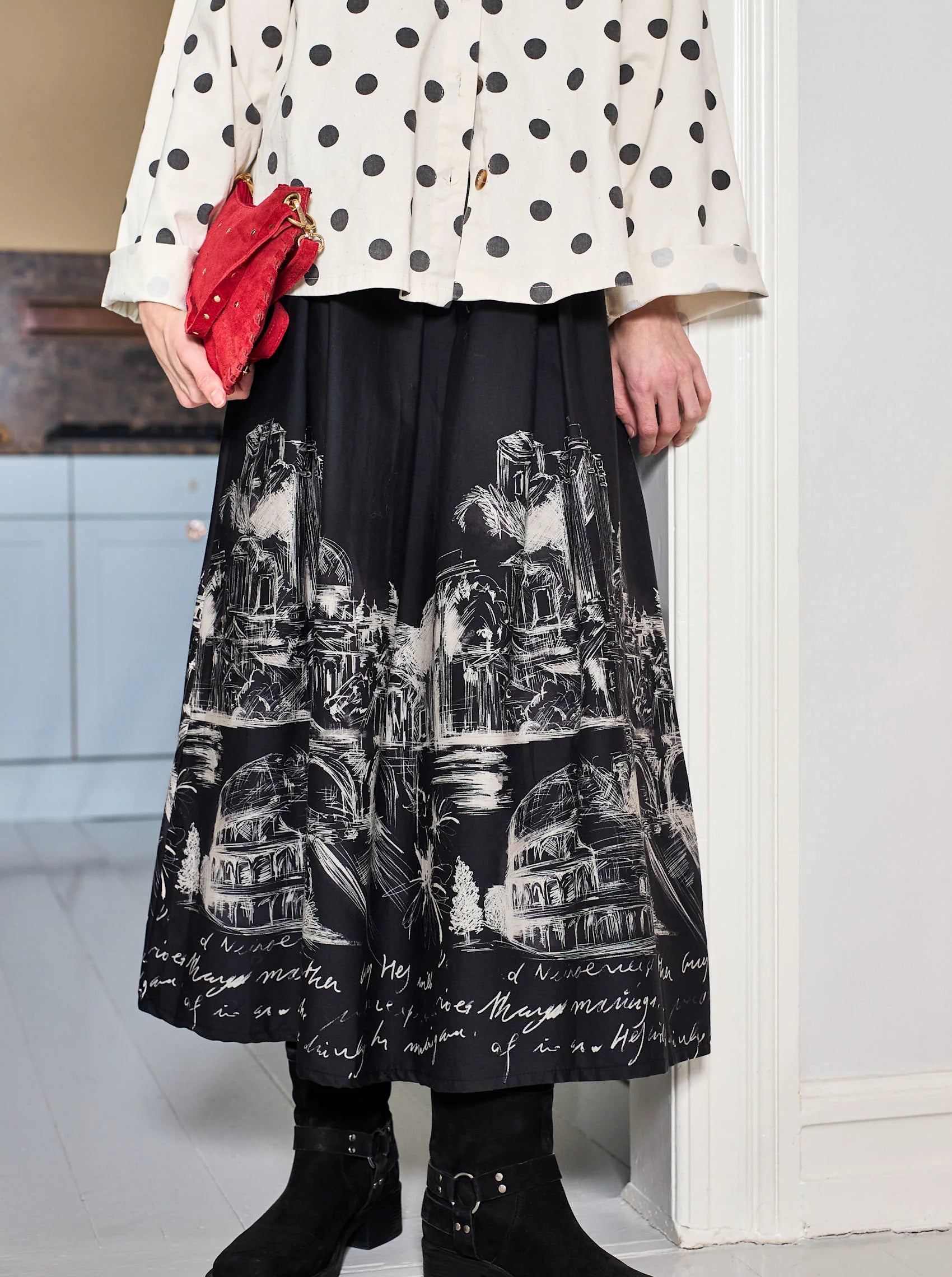 Black Colour Nederdel - BcRoma Nederdel i Lt. Black