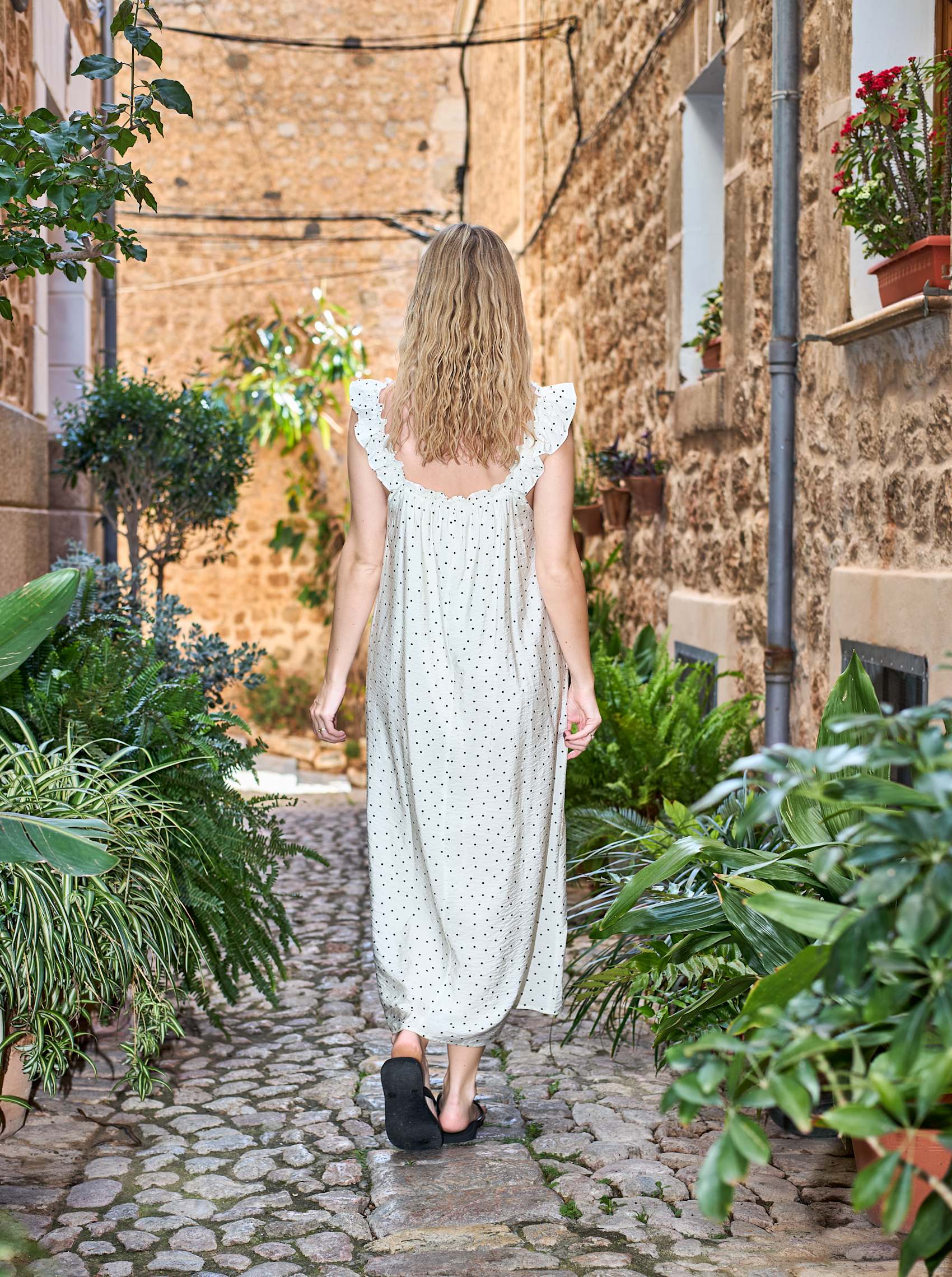 Black Colour Kjole - BcBenedikt Kjole i Off-White Dots