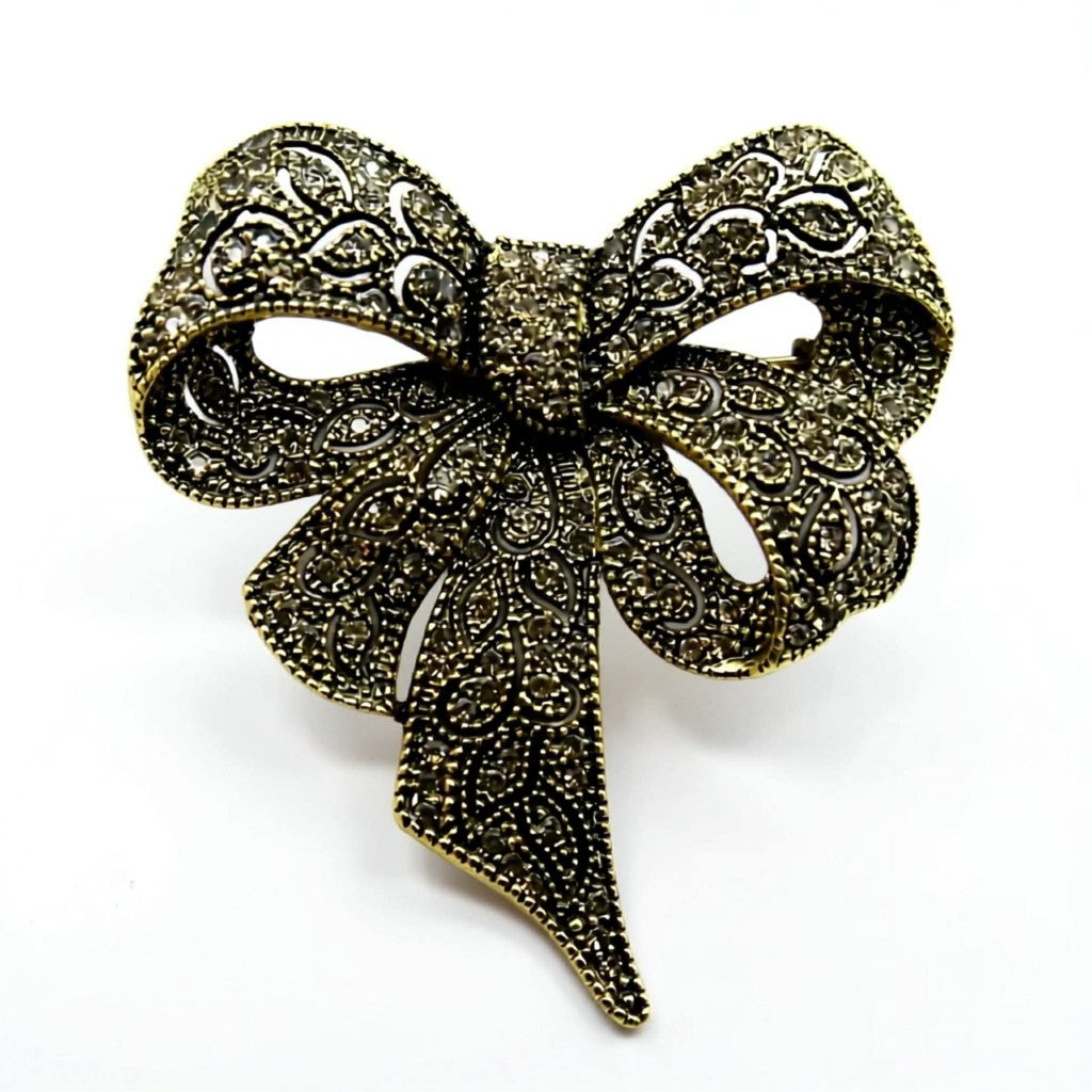 Tim & Simonsen Broche - 686 Pin Bow i Dark Gold