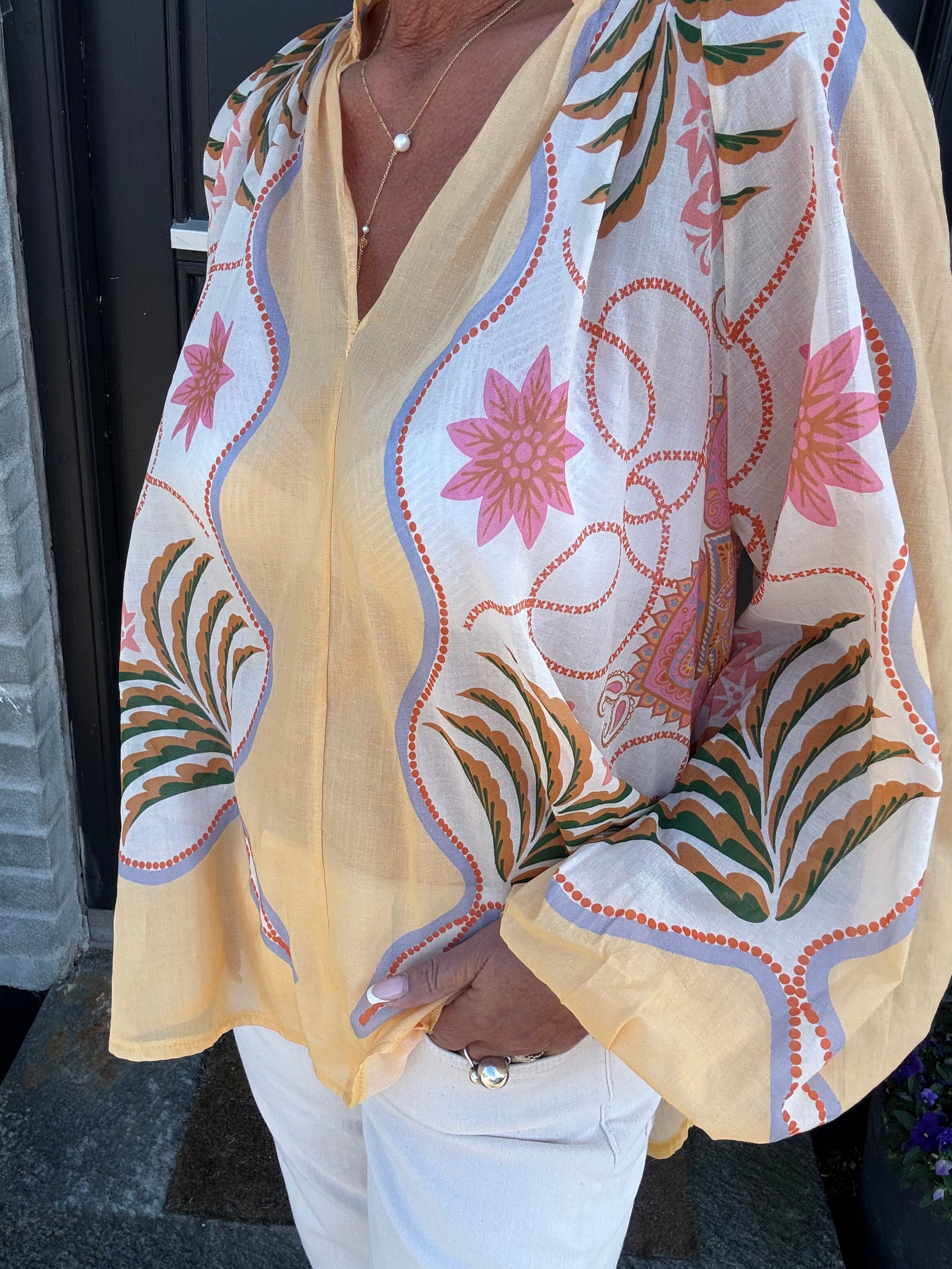 Black Colour Bluse - BcMagnolia Bluse i Butter Yellow