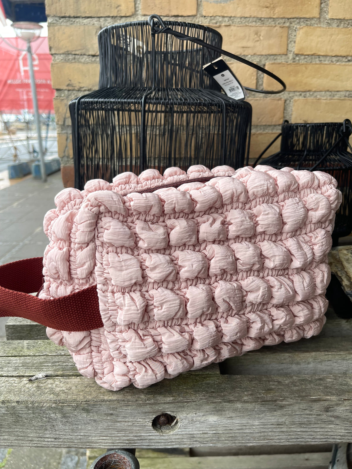 C´est Bon Toilettaske - Quiltet Toilettaske Stor i Pink