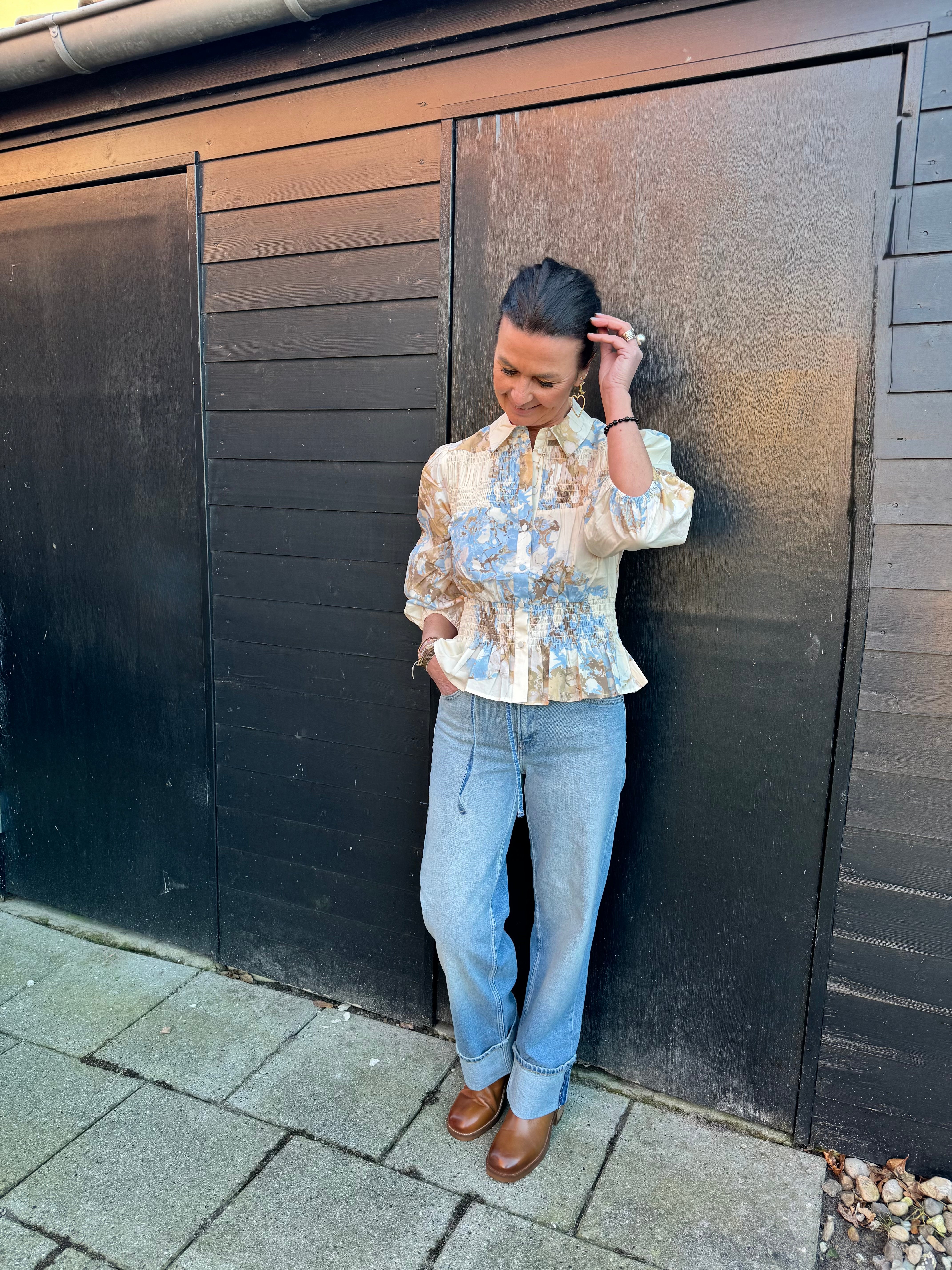 Second Female Bluse - Sirmione Bluse i Windsurfer Sand