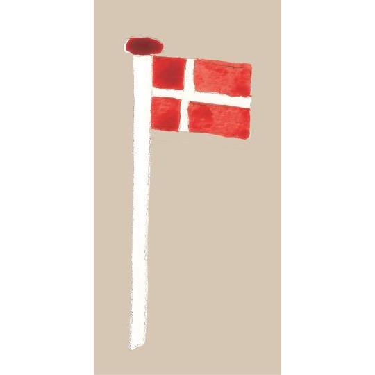 IB Laursen Servietter - Servietter Med Dannebro Flagstang