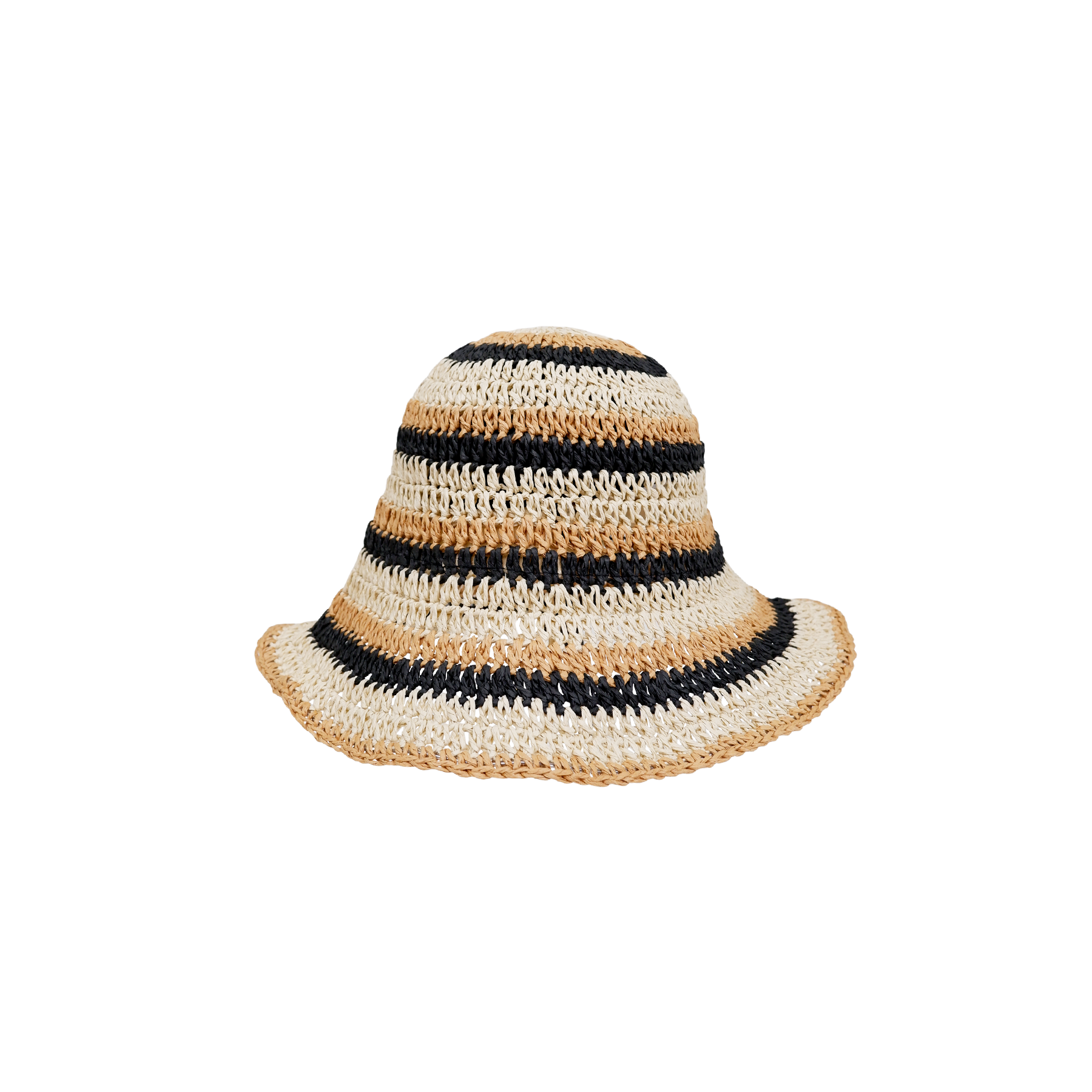 Black Colour - BcKira Strå Hat i Beige/Sort