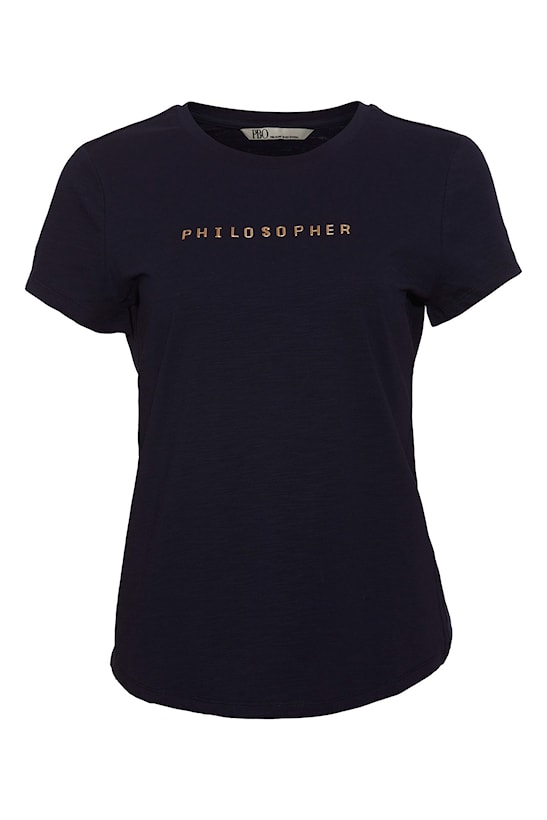 PBO - Philosopher T-Shirt i sort