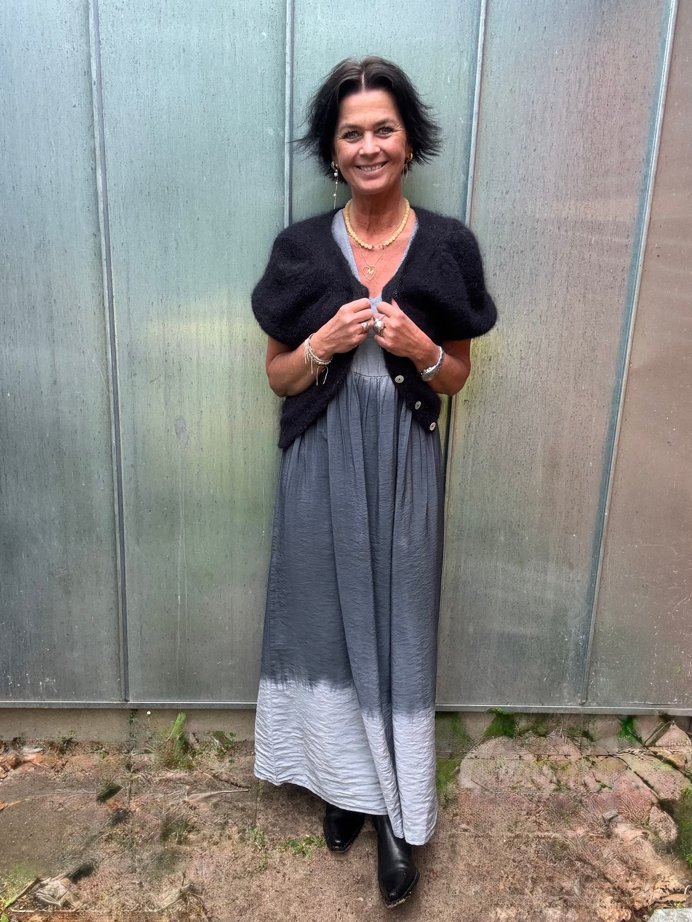 Gossia Kjole - ViolaGO Kjole i Grey Dip Dye