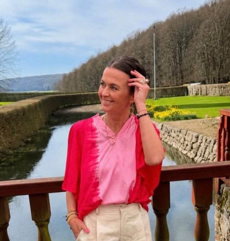 Gossia Bluse - KikiGO Bluse i Geranium Pink
