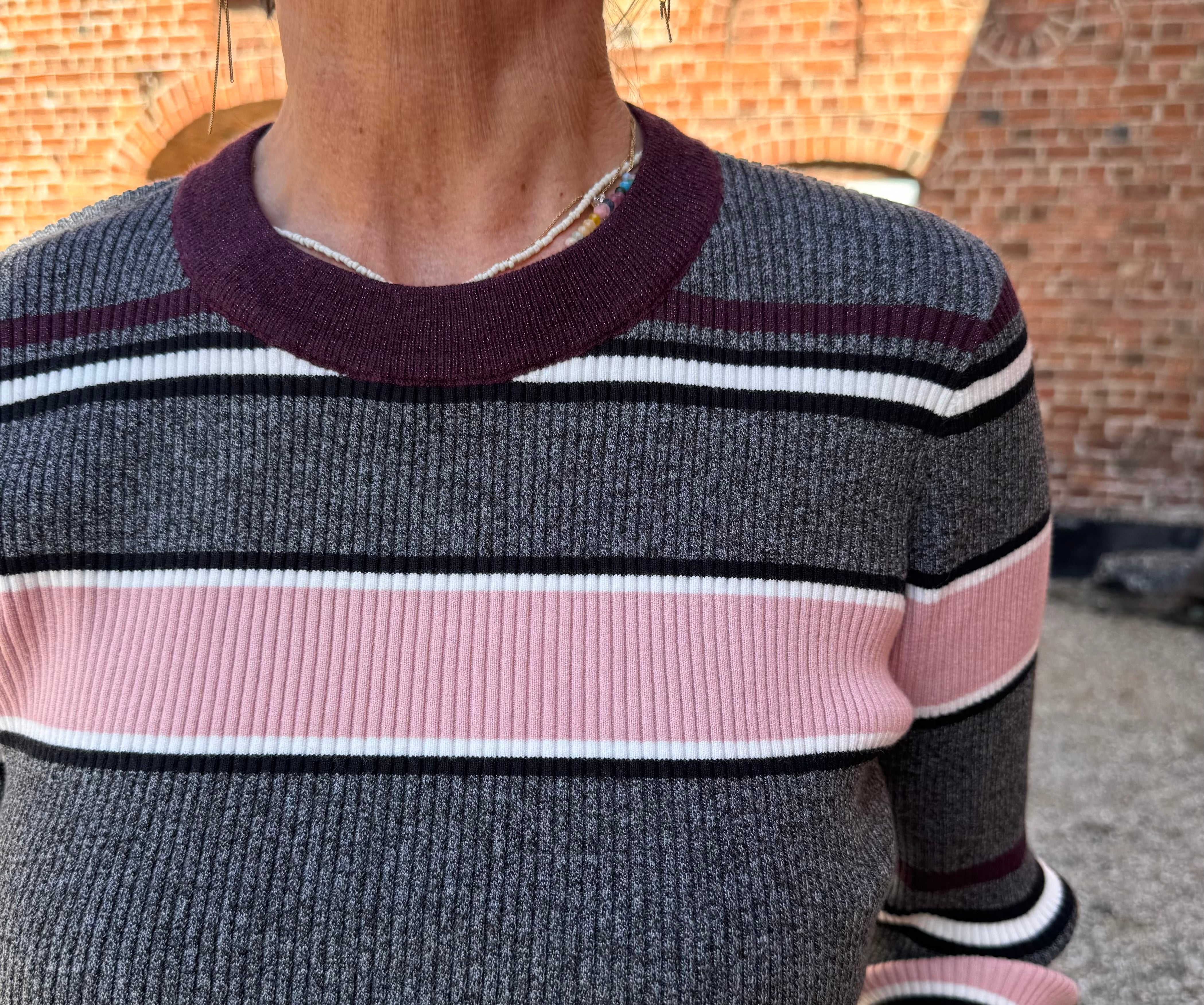Nümph Bluse - NuKallie Strik, Bluse i Fig Grå