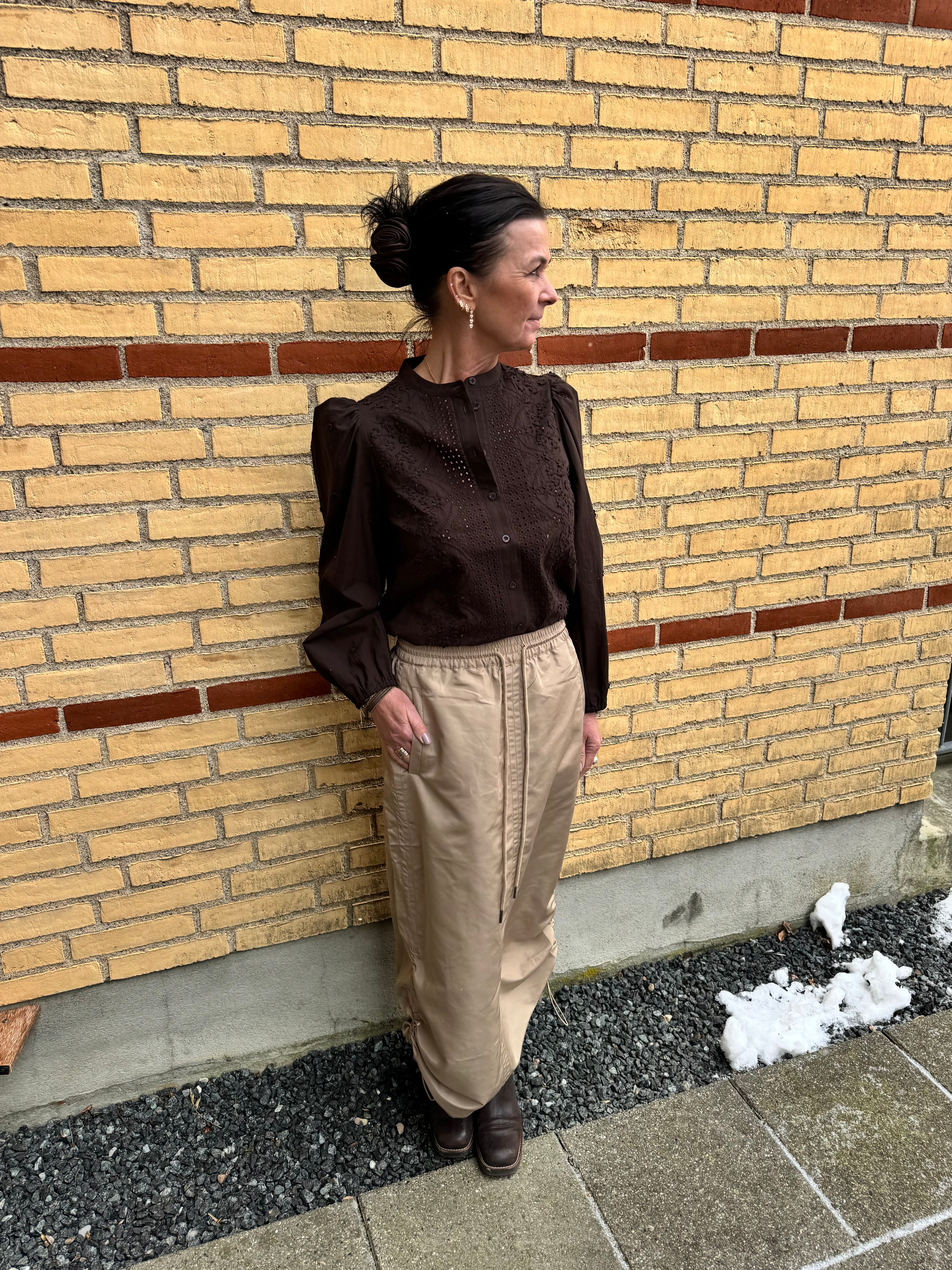 Second Female Skjorte - Civenna Skjorte i Chocolate Tort