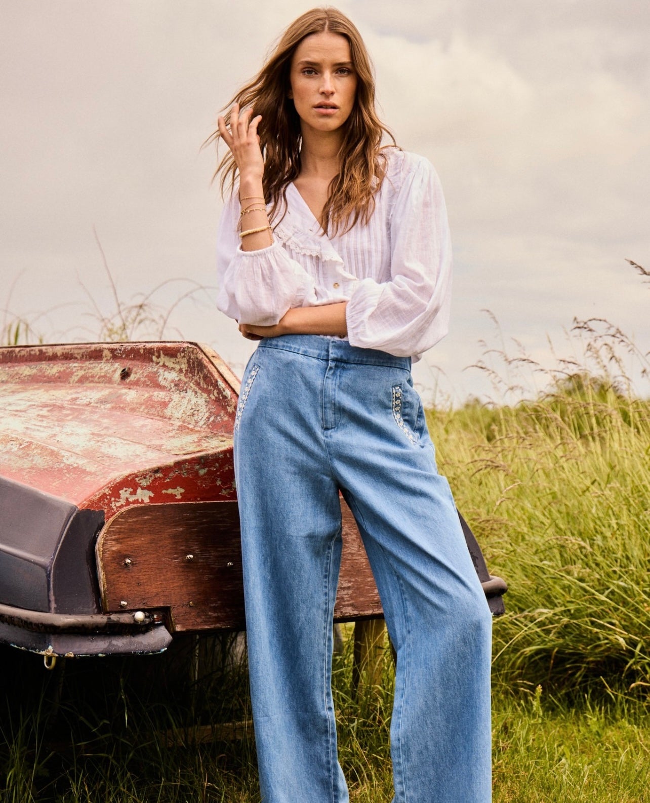 Atelier Rêve Bukser - IRTawny Bukser i Light Denim Blue