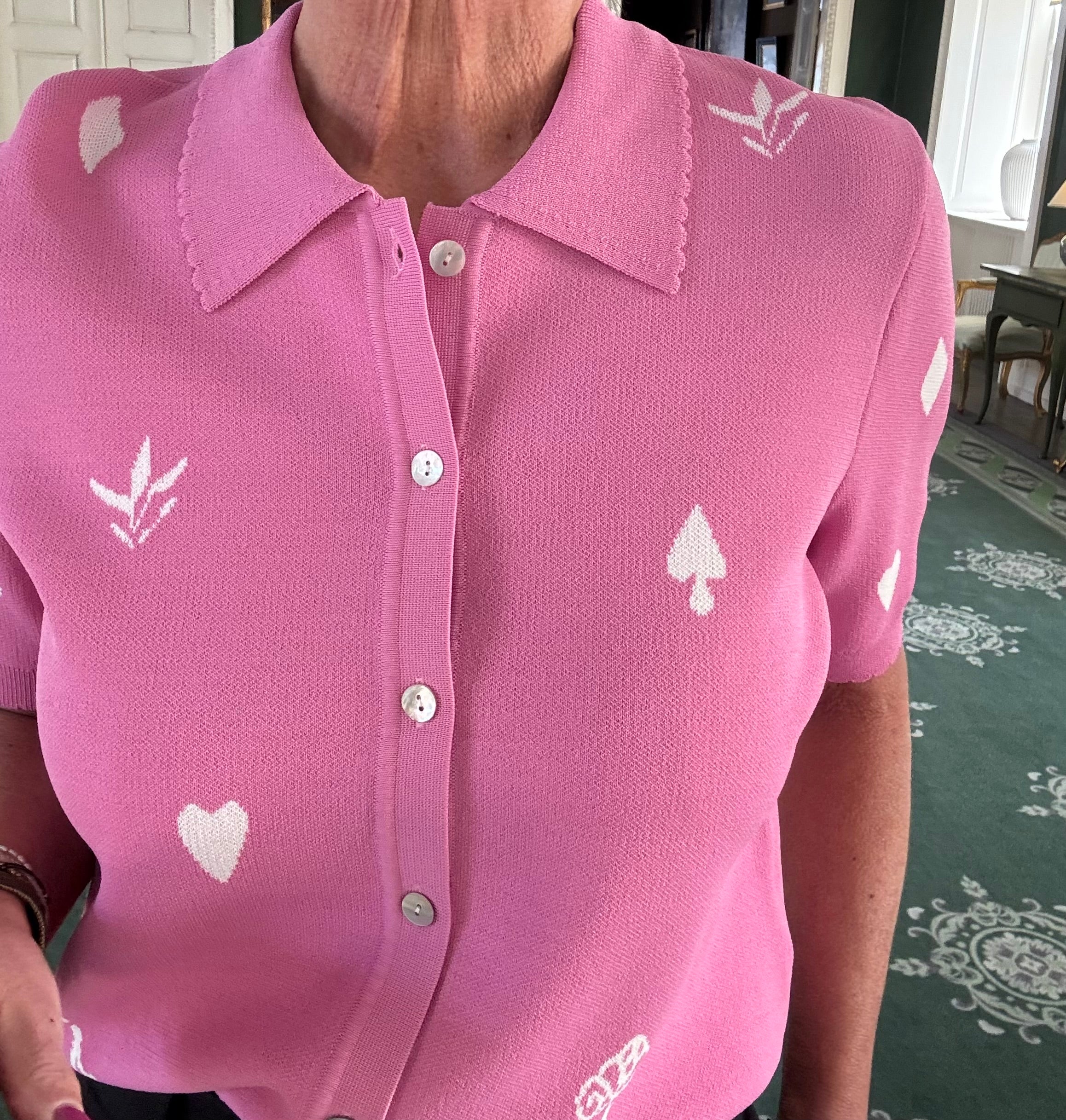 Nümph Cardigan - NuMalitta Cardigan i Fuchsia Pink