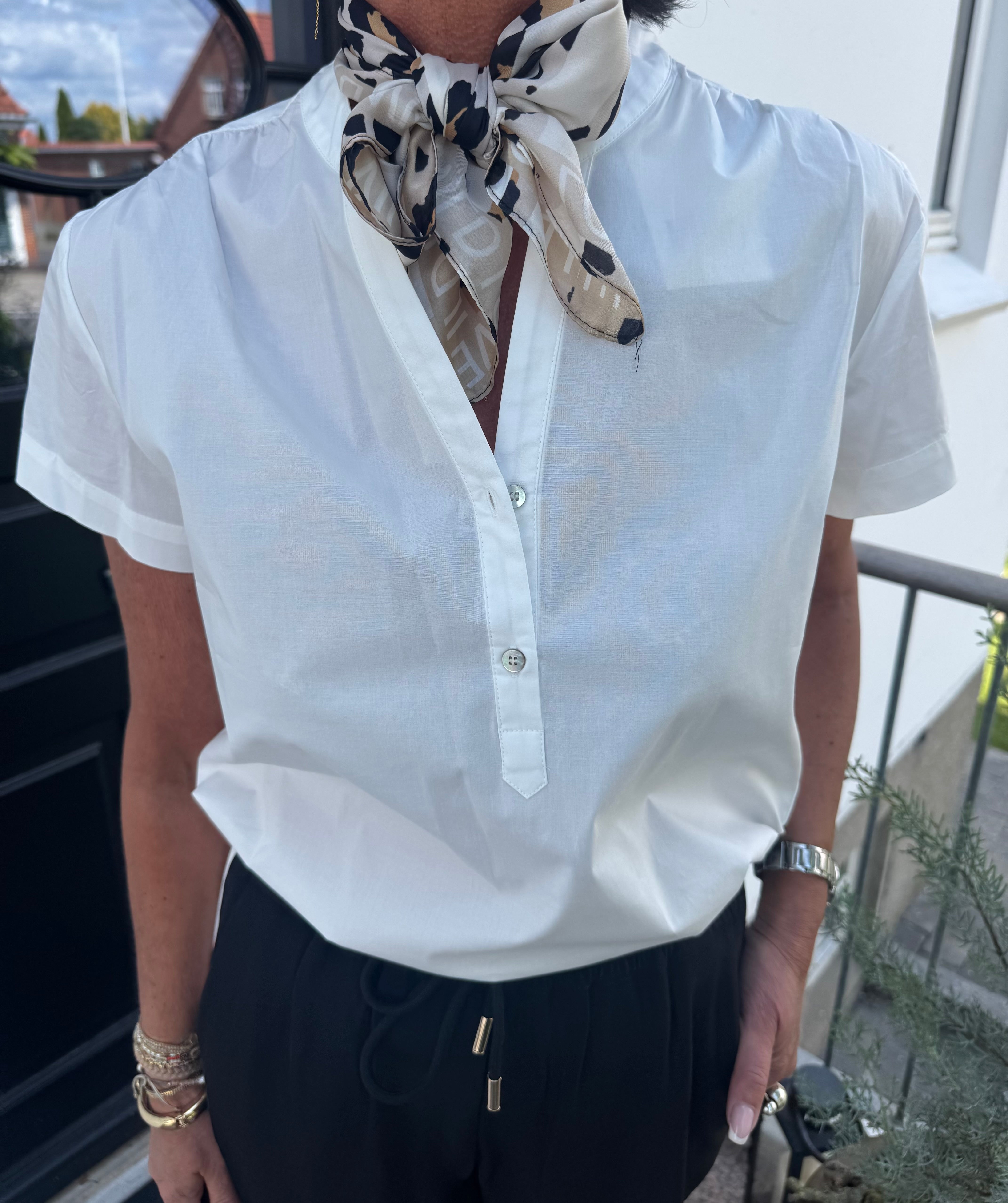 PBO Bluse - PBOKila Bluse i Star White