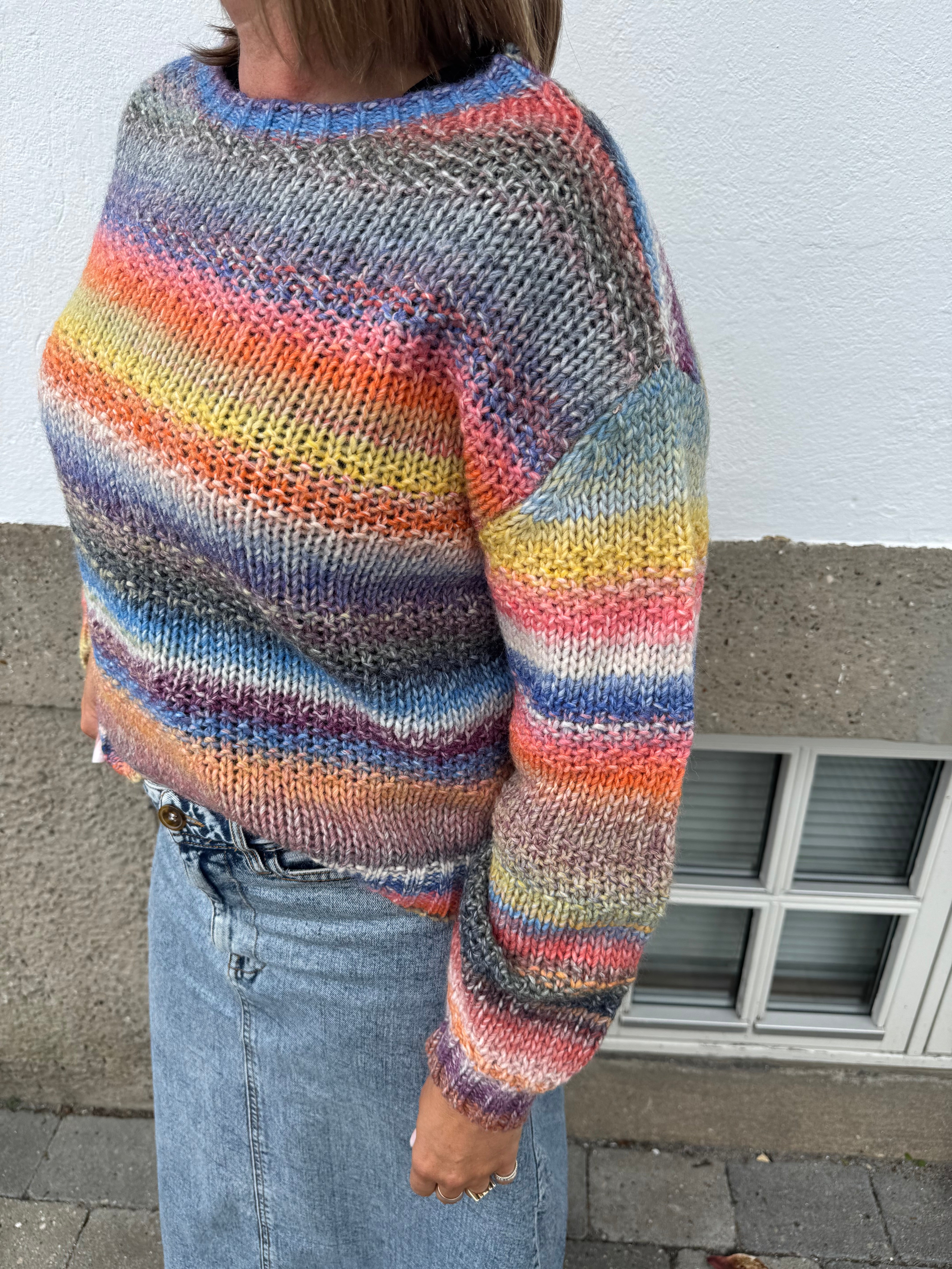 Lollys Laundry Strik - Fairhaven LS Strik i Multi Strib