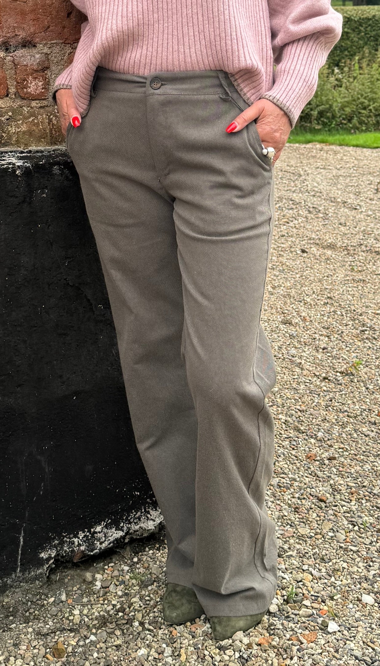 Black Colour Bukser - BcAvenue Box Bukser i Taupe