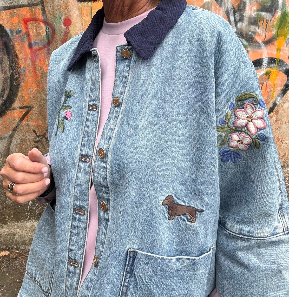 Nümph Jakke - NuDenma Oversize Denim Jakke/skjorte i Medium Blue Denim