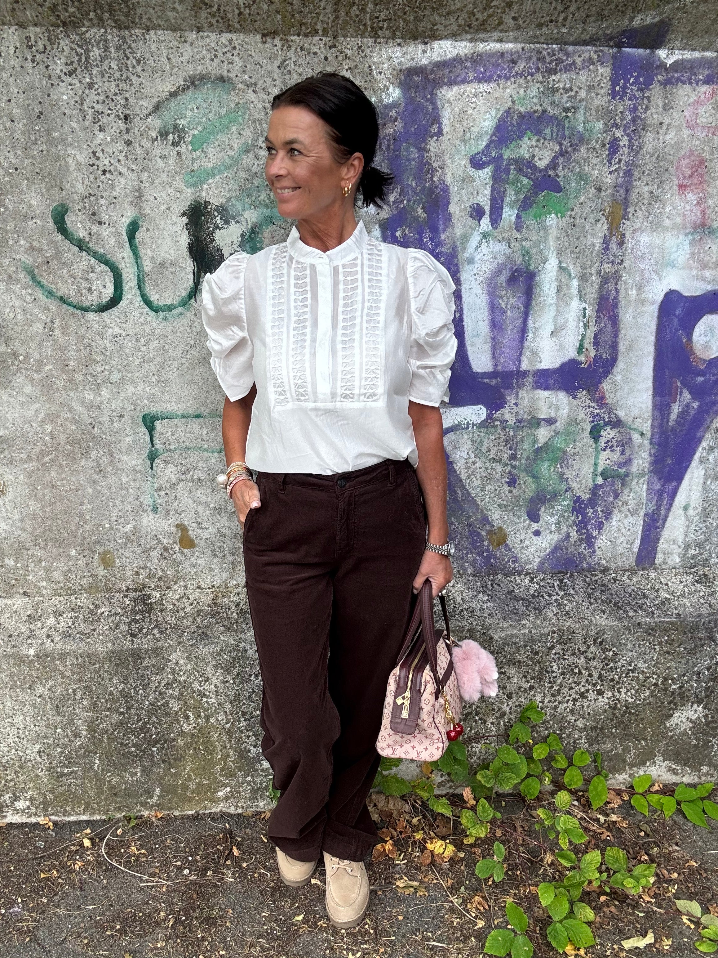 Gossia Bluse - AnnSofiGO Lull Bluse i Off White