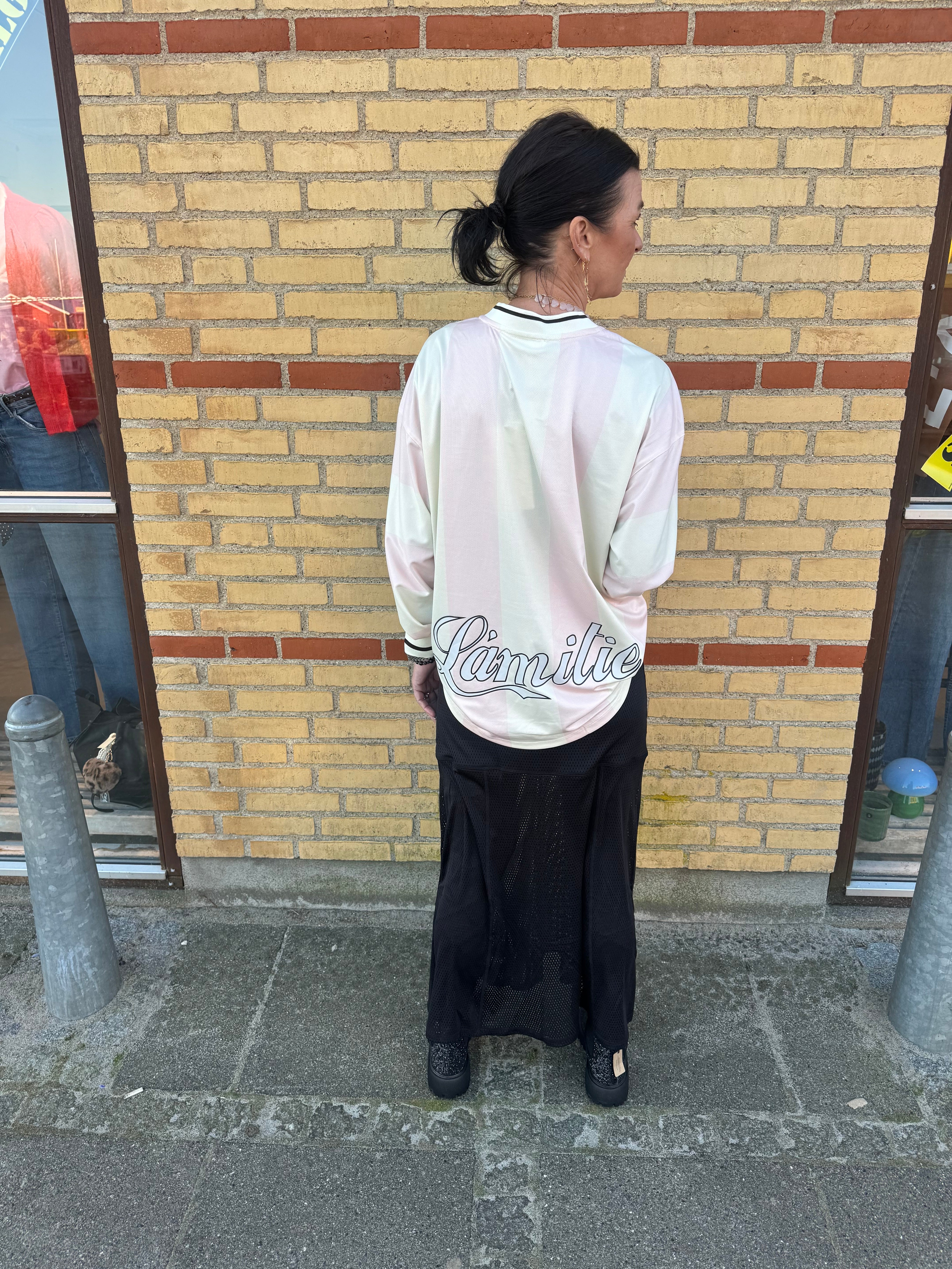 Haute L´amitié Bluse - Haute 24 Stribet Bluse i Iced Rose-Pearl