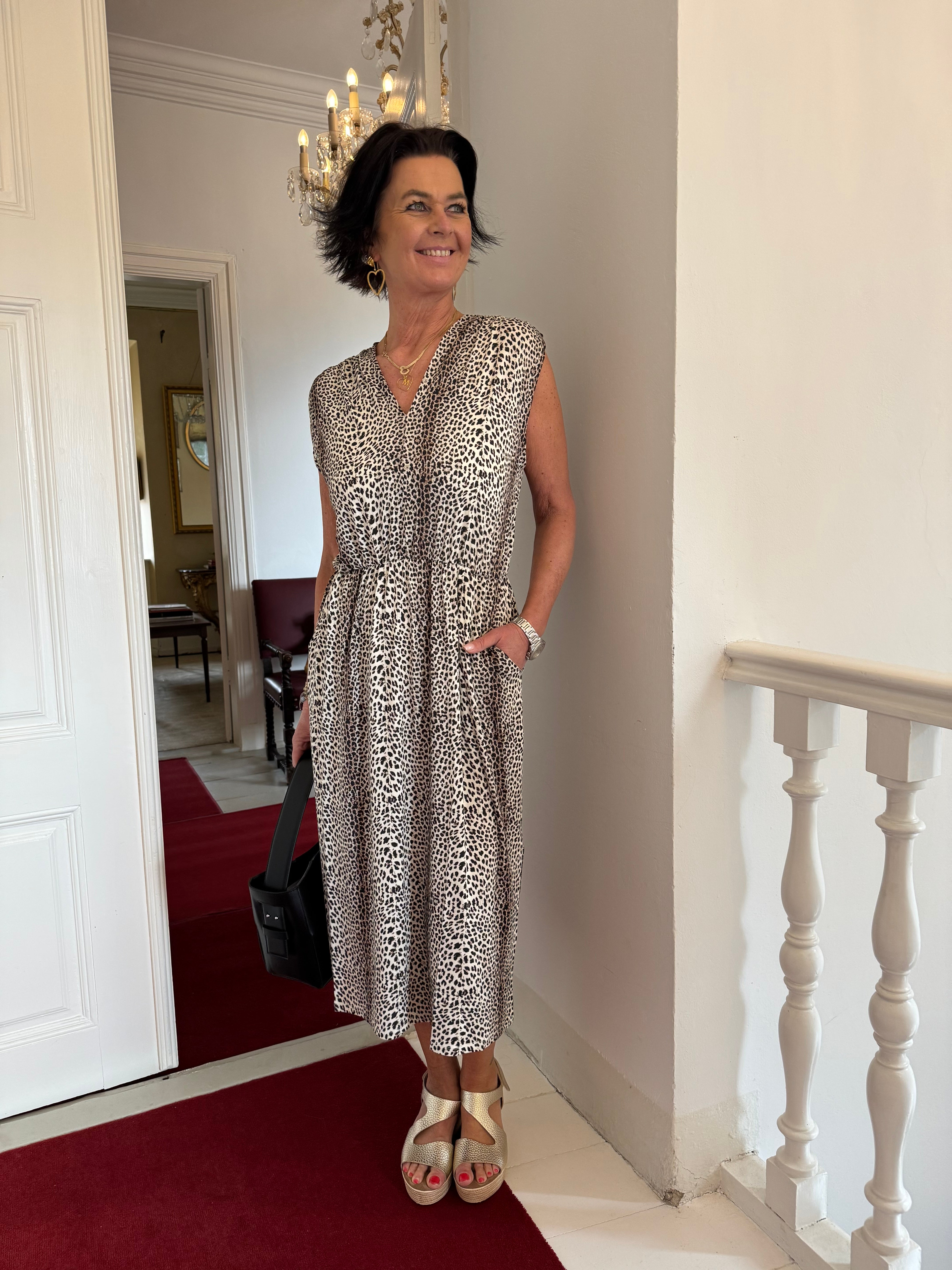 PBO Kjole - Hadi Kjole i Brun Leopard Print