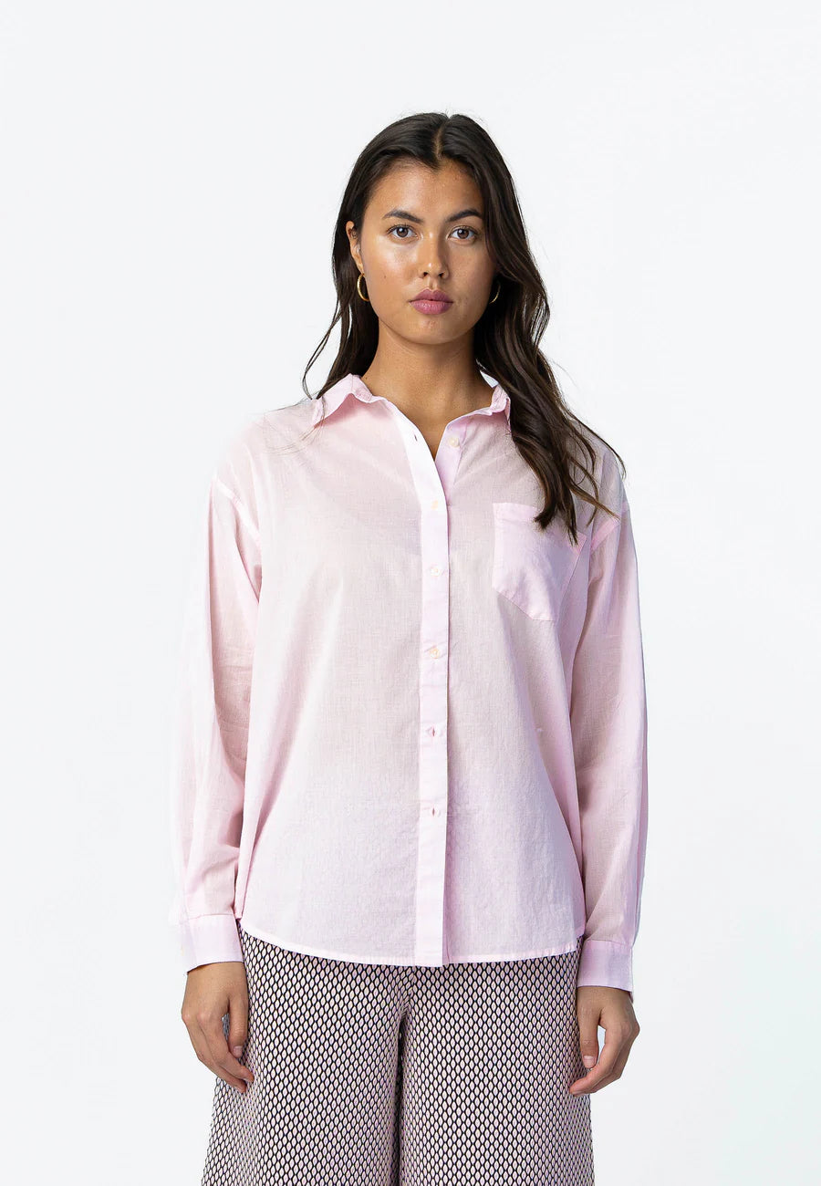 Coster Copenhagen Skjorte - Relaxed Skjorte i Pale Rose