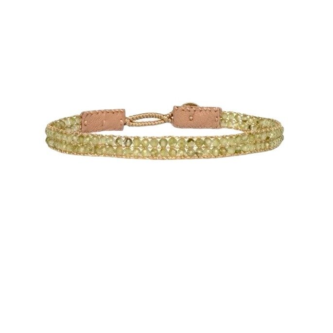 IBU Jewels Armbånd - AL39 Cap Lise Armbånd i Peridot Grøn