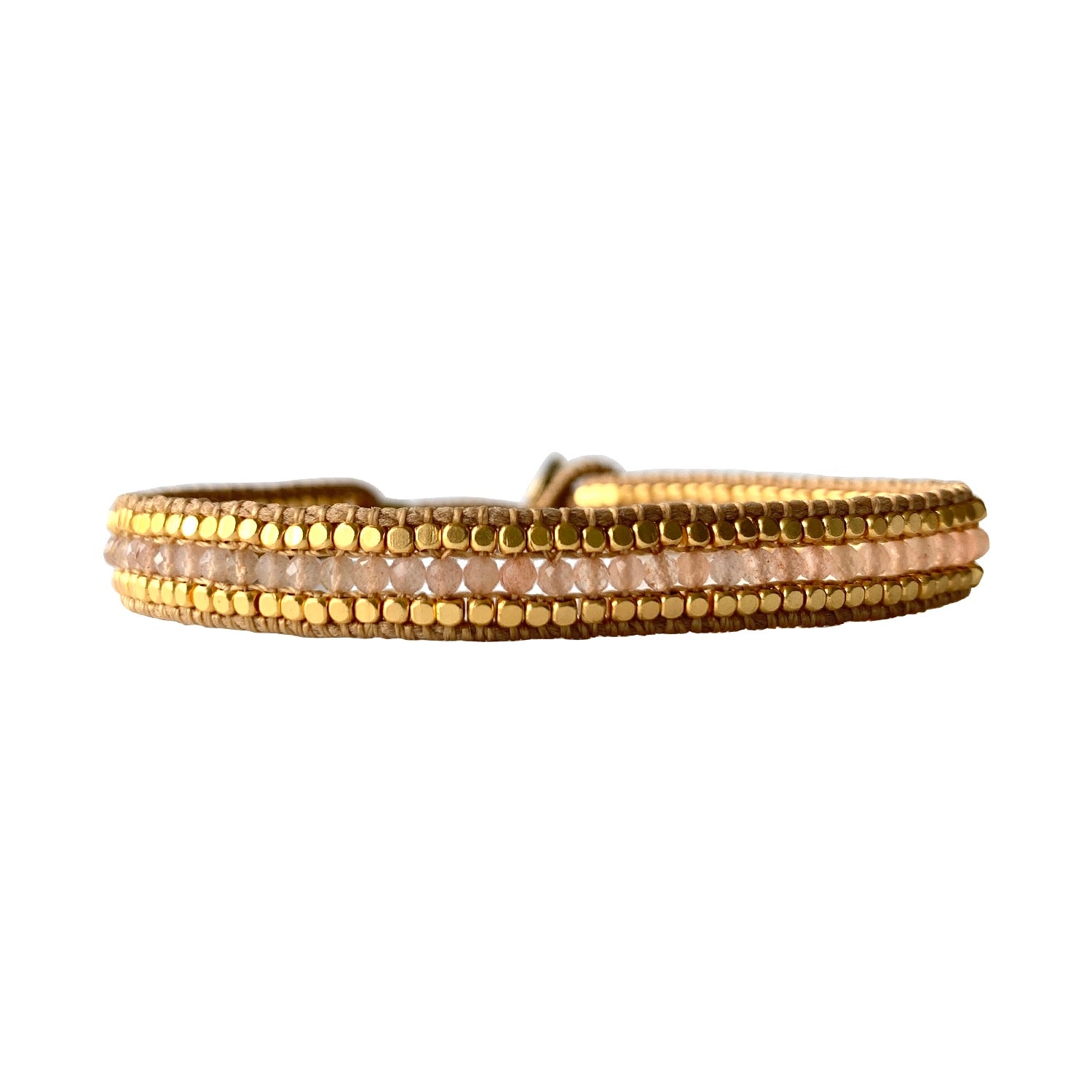 IBU Jewels Armbånd - AM39 Jolie Cap Armbånd i Champagne Quartz