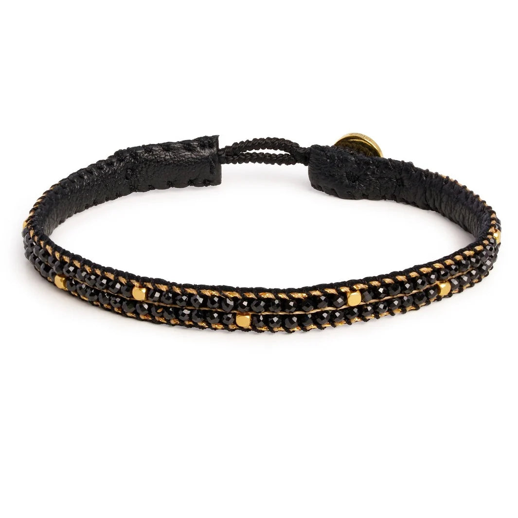 IBU Jewels Armbånd - AO14 Nusa Armbånd i Onyx Sort