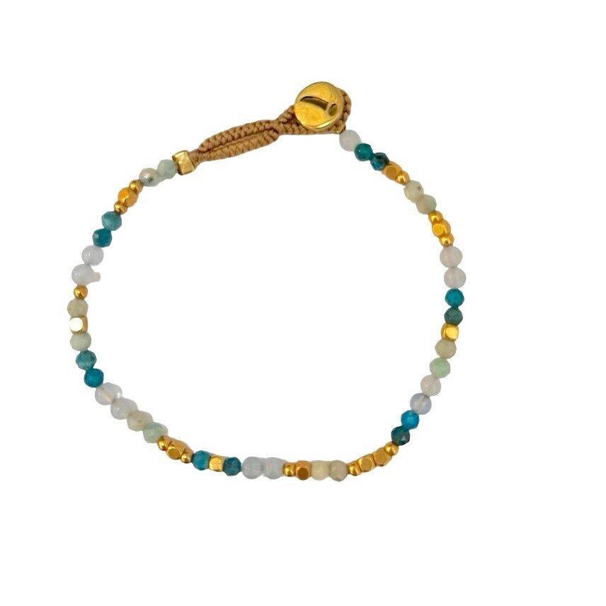 IBU Jewels Armbånd - AQ MIX05 Lulu Liv Armbånd i Mix Teal