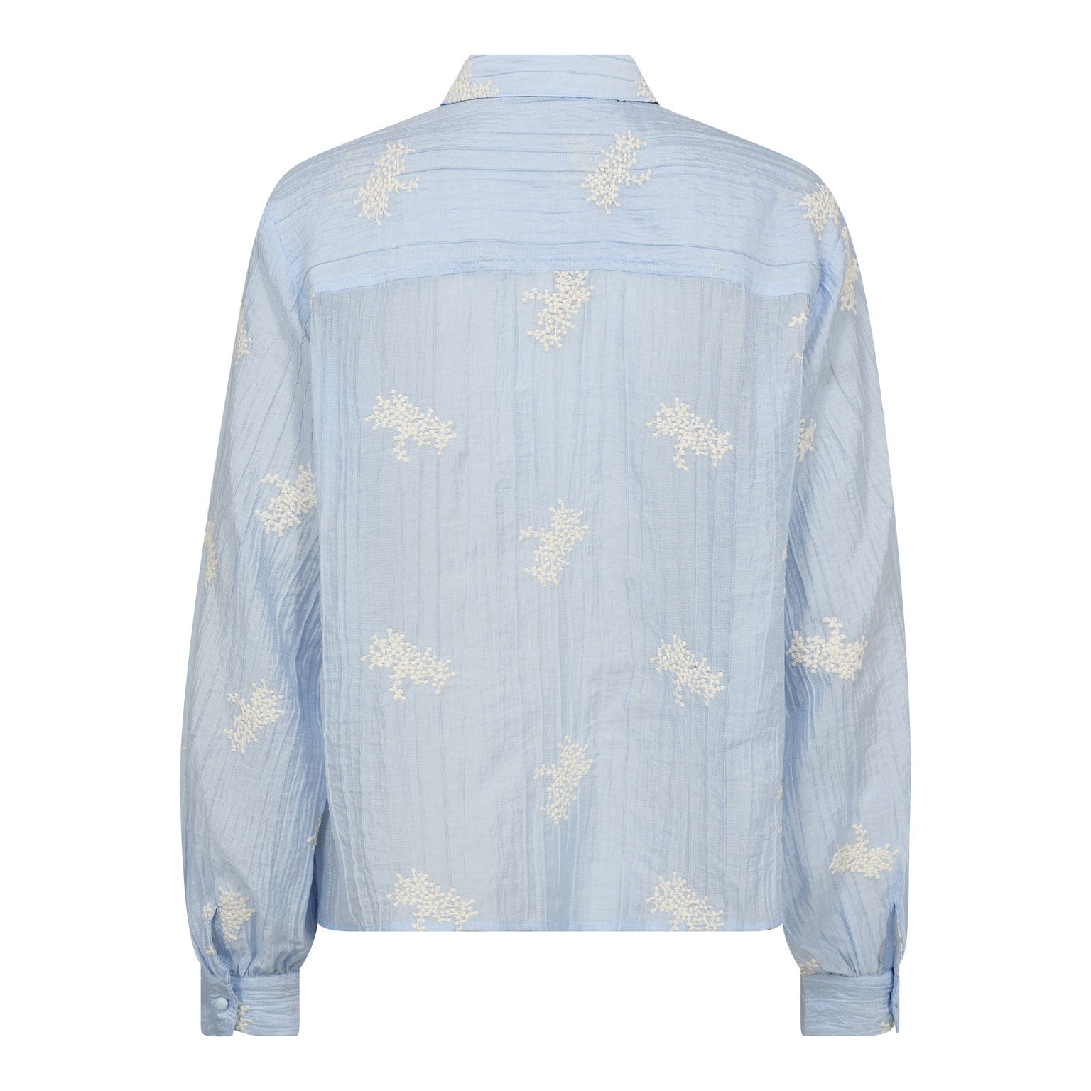Co´Couture Skjorte - Amelia Emb Skjorte Pale Blue