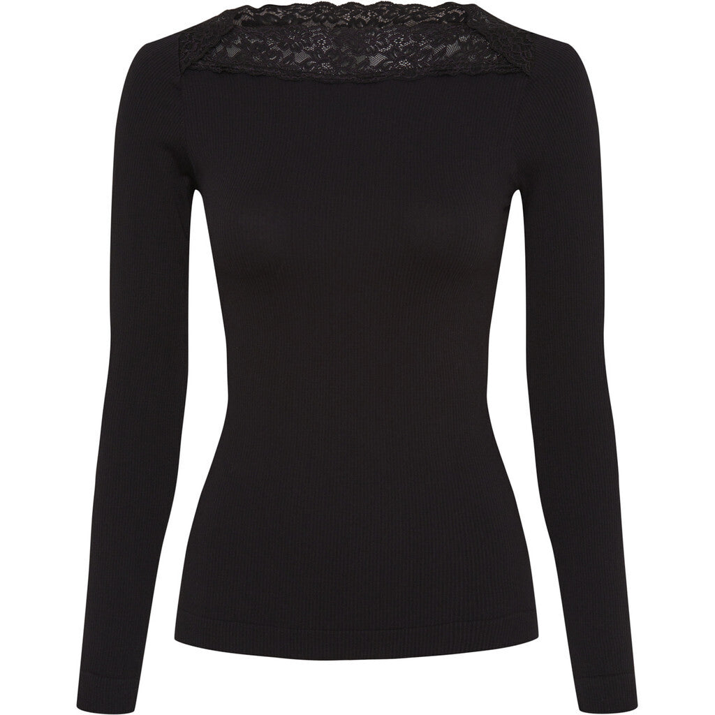 Tim & Simonsen Bluse - Anita L/S T-shirt i Nero
