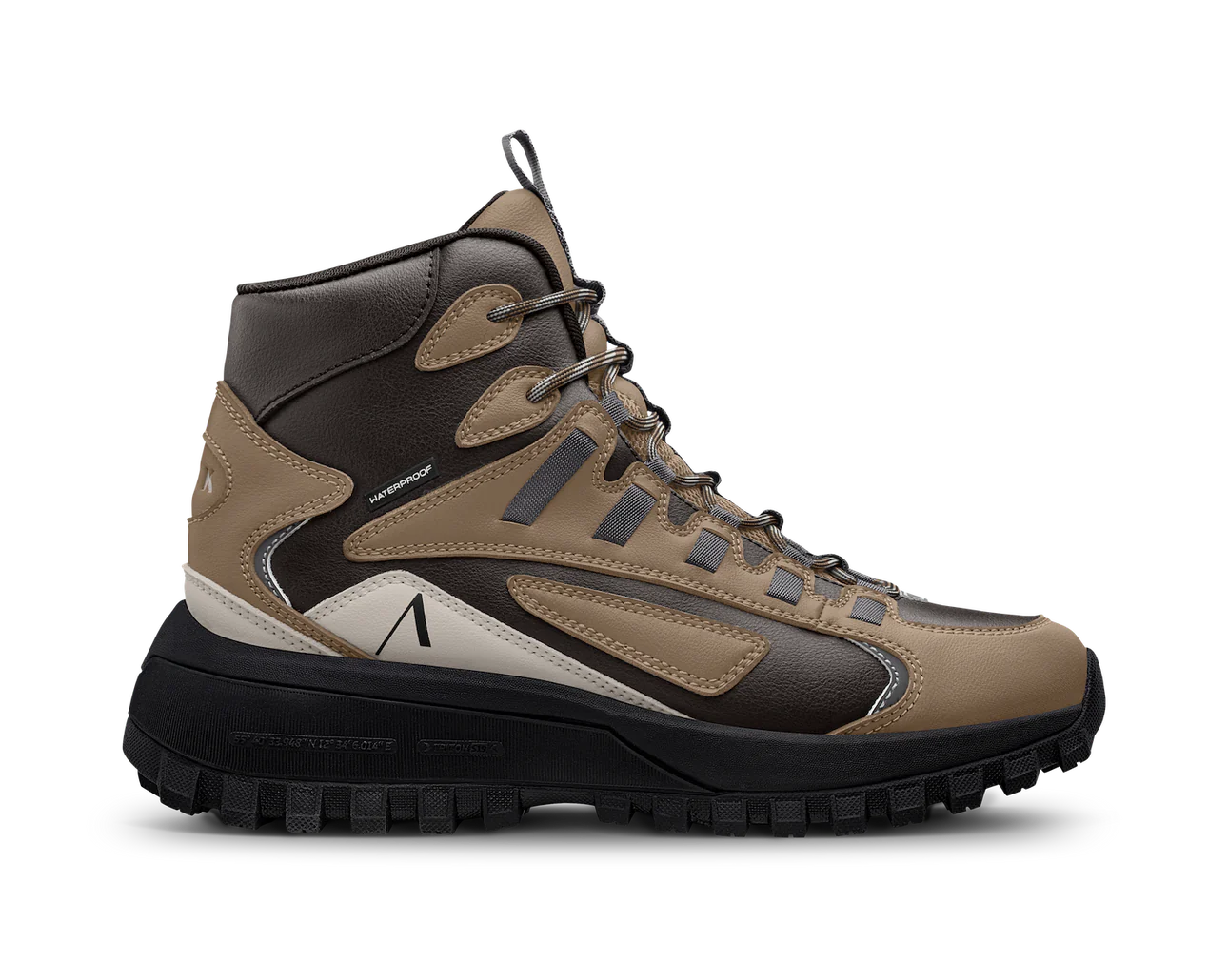 ARKK Copenhagen - Apaze Hightop Skind Sneakers Støvle i Raven Tannin