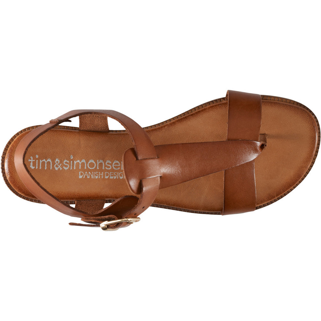 Tim & Simonsen Sandaler - Athena Sandal i Cuero Brun