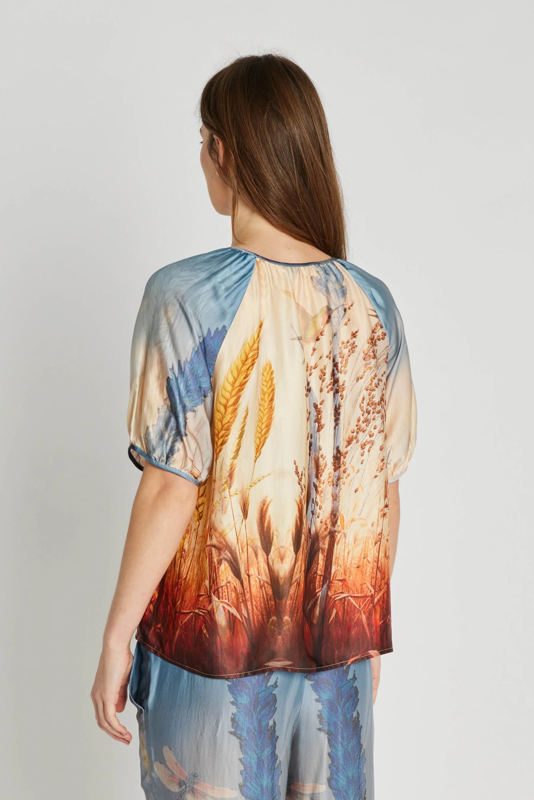 PBO Bluse - Auro Bluse i Nature Print