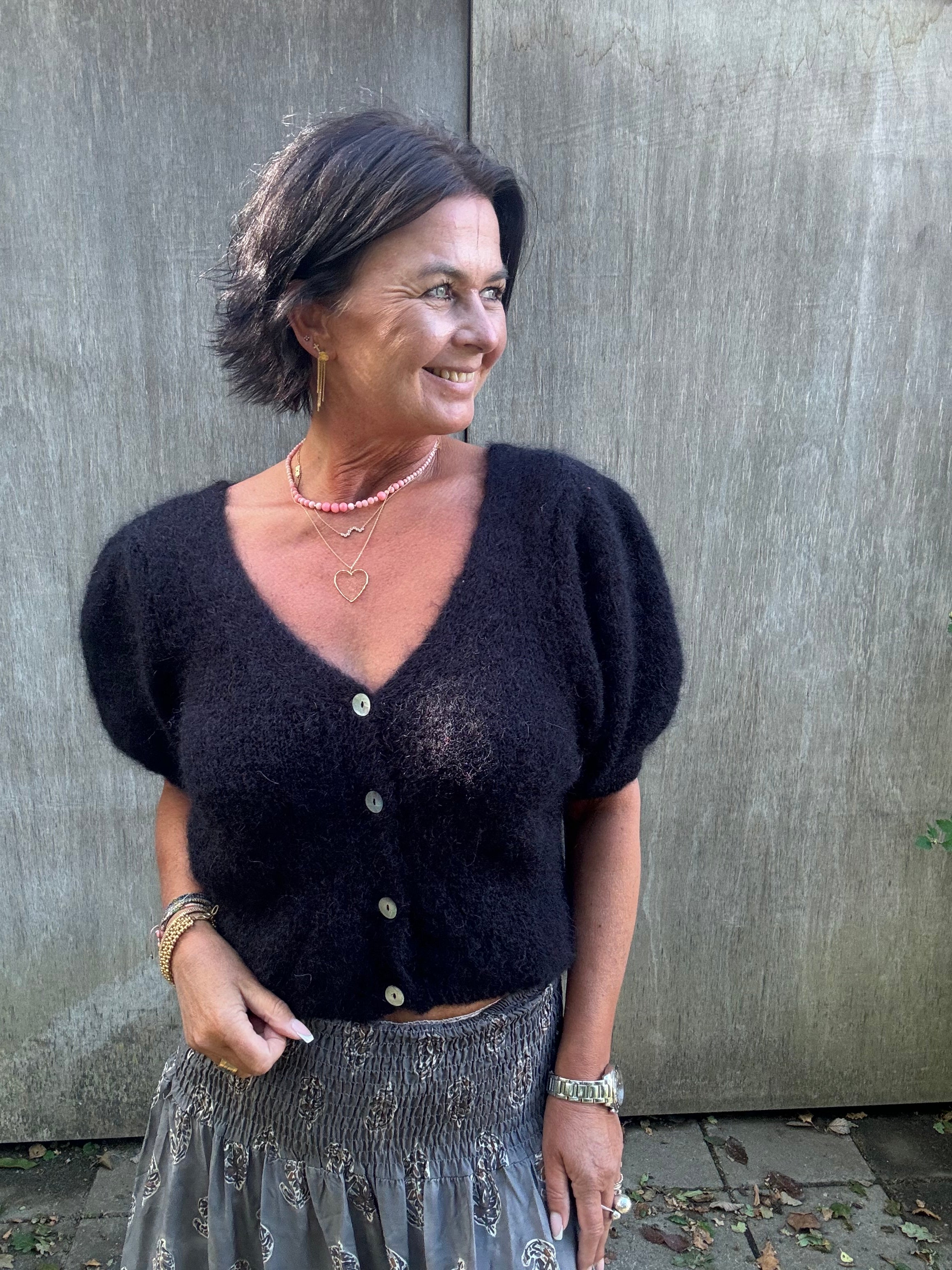 Americandreams Strik - Harper Cardigan i Sort