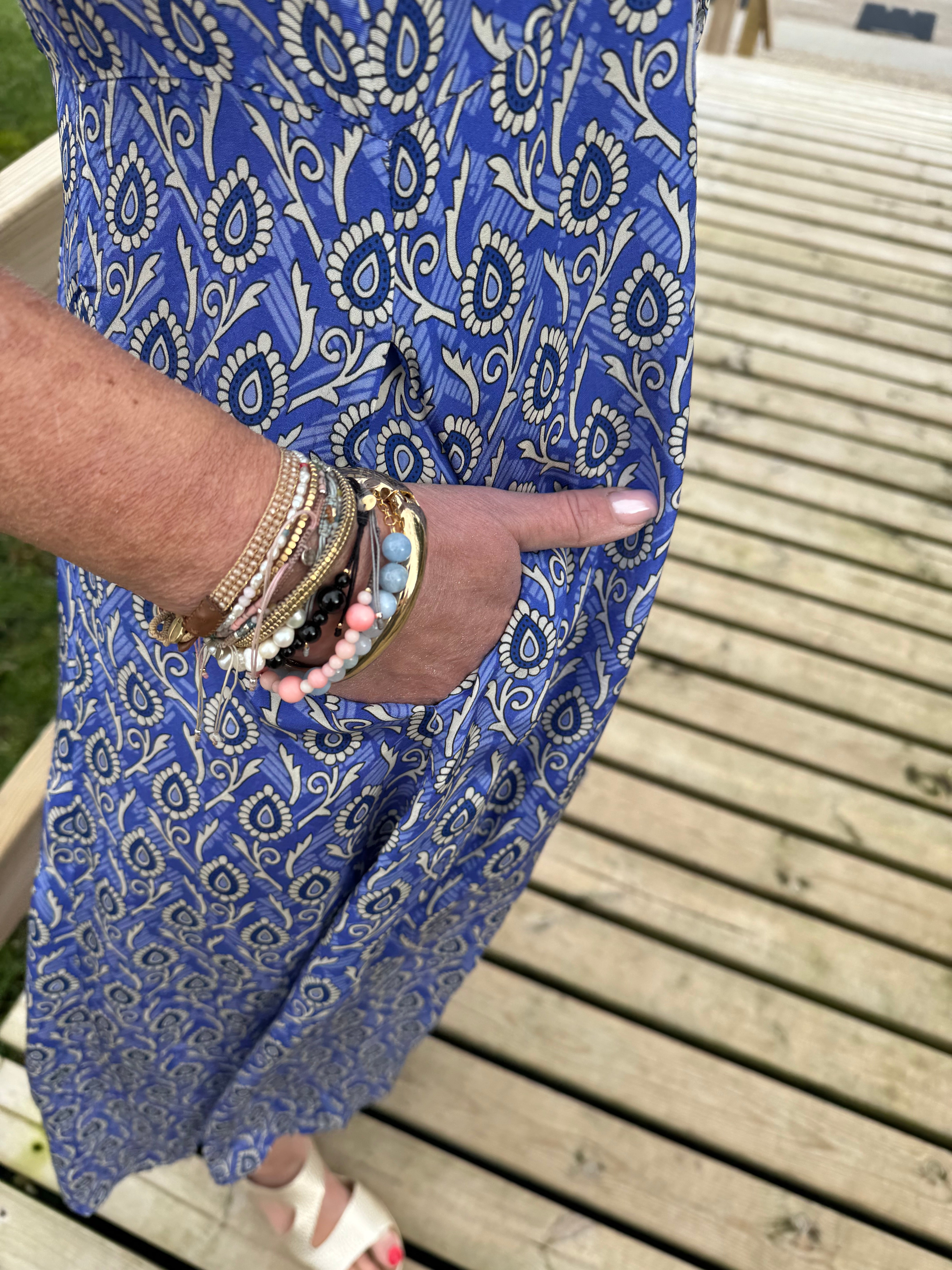 Lollys Laundry Kjole - BlakeLL Maxi Kjole i Blå