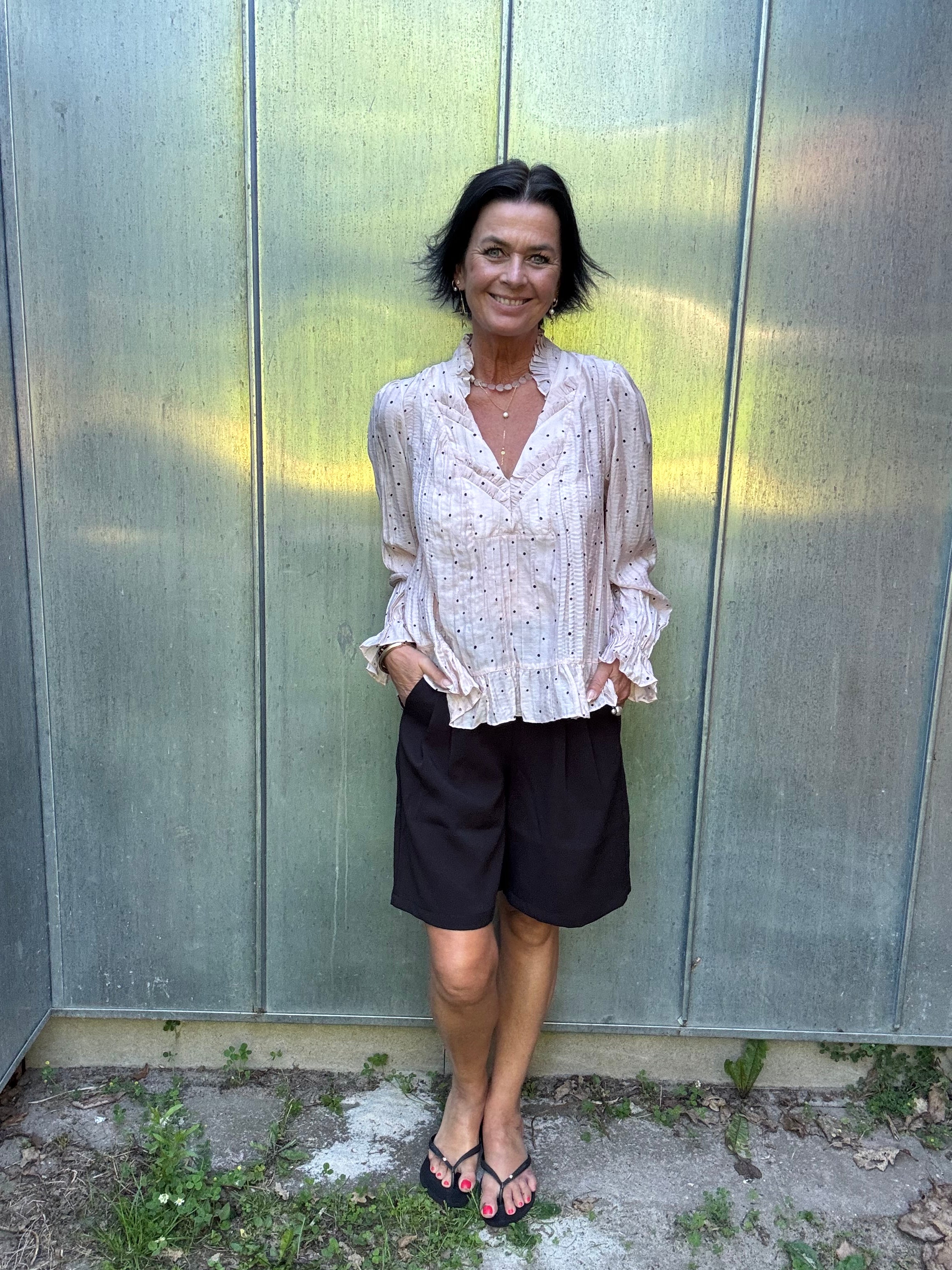 Gossia Bluse - NazliGO Lullo Bluse i Rose Black Dots