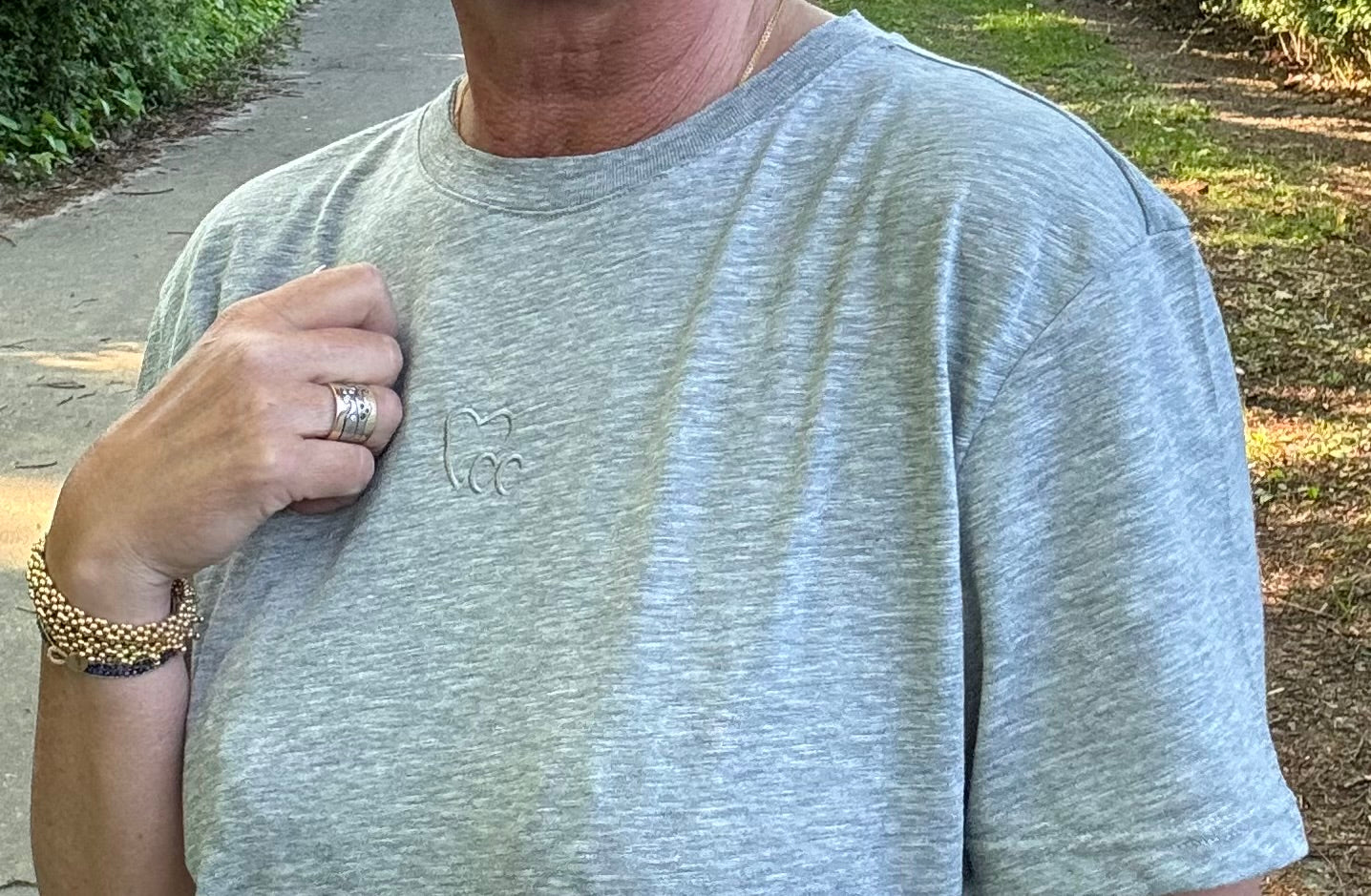 Coster Copenhagen Kjole - CC Heart Logo Tee Kjole i Light Grå