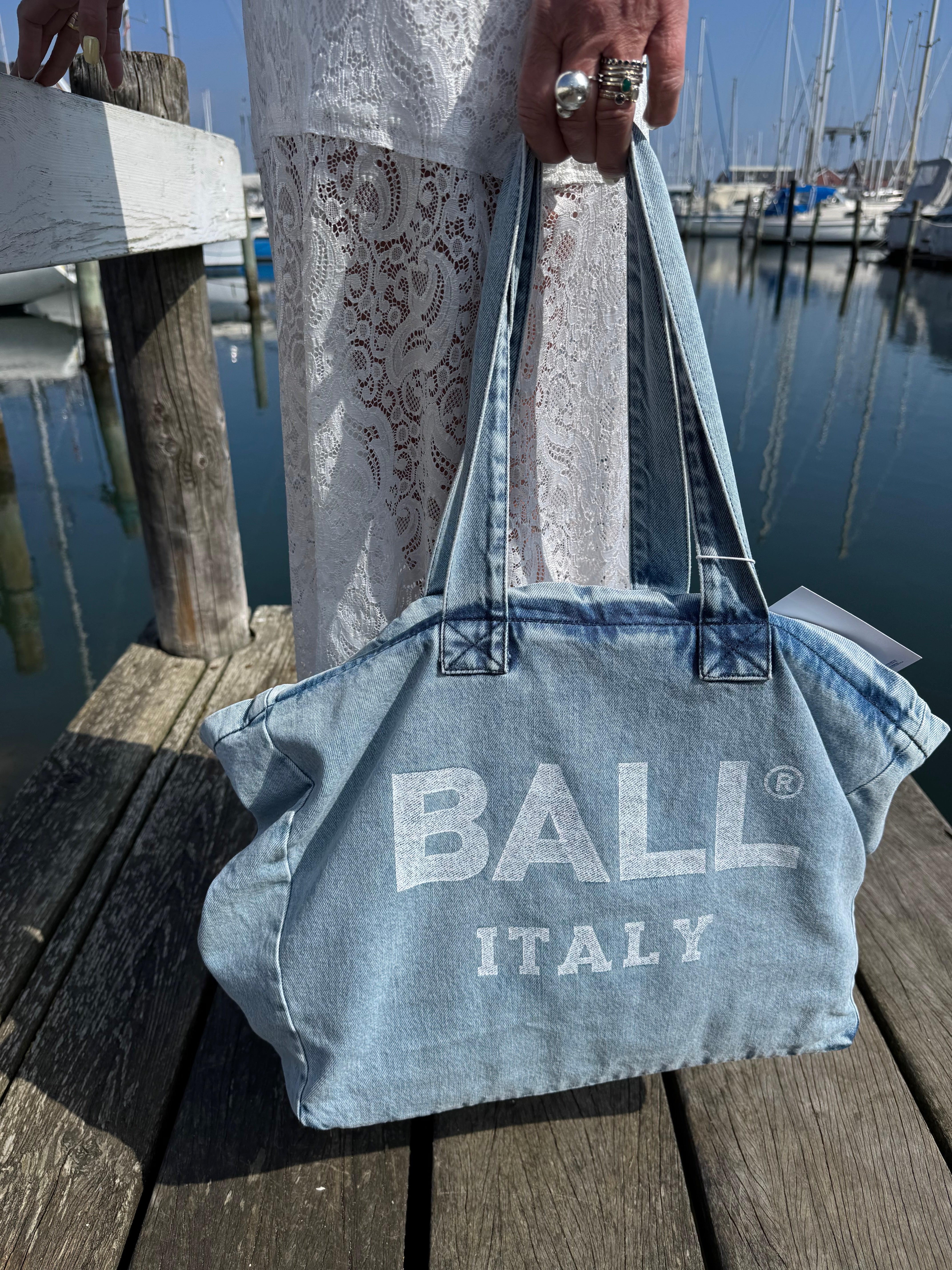 Ball Original Taske - BaParto Denim Taske i Light Blue Denim