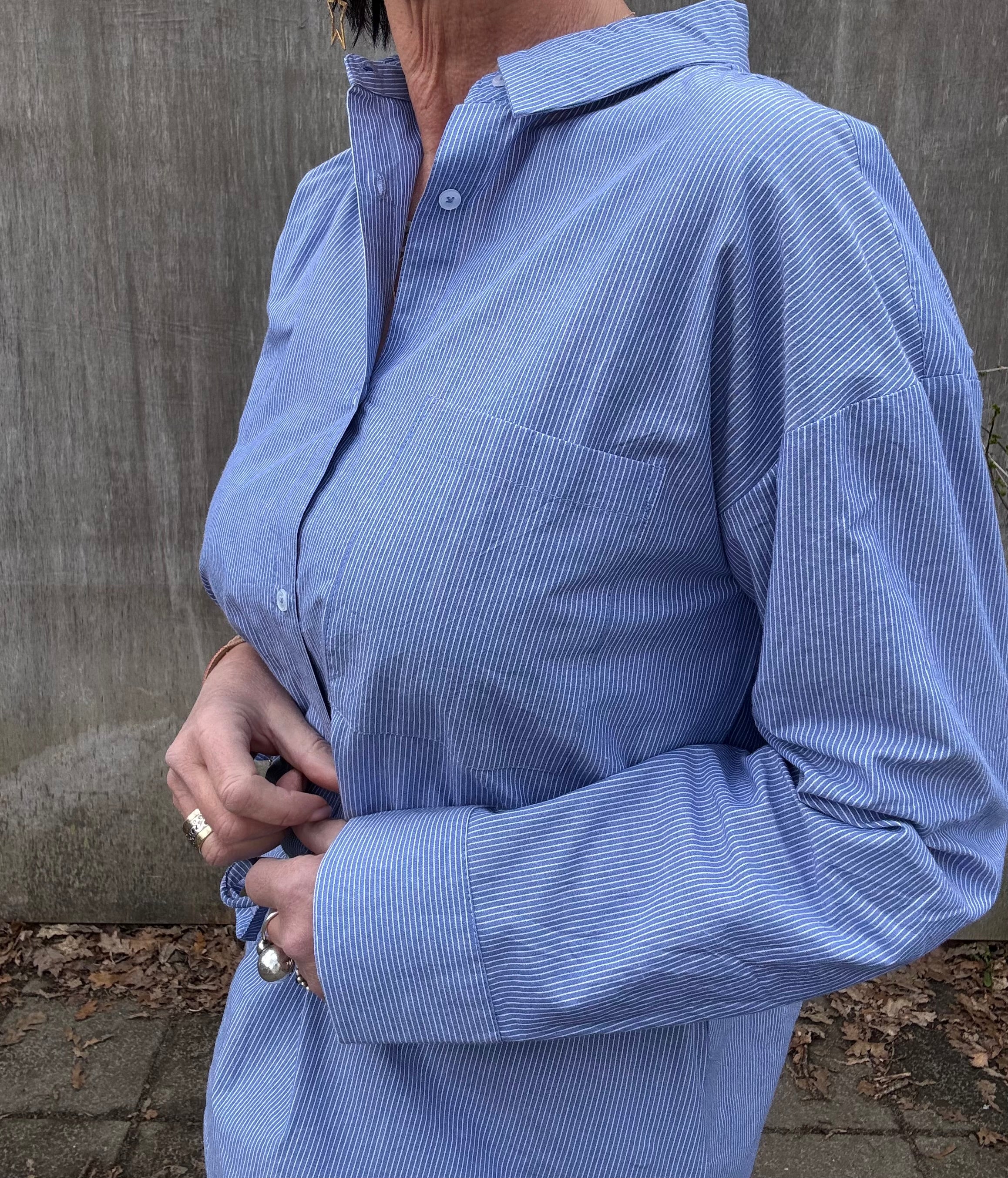 Coster Copenhagen Skjorte - CC Heart Emmie Skjorte i Blue Stripe