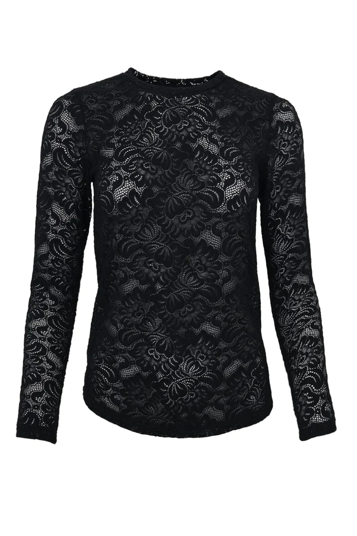 Black Colour - Bcgigi Lace Bluse i Sort