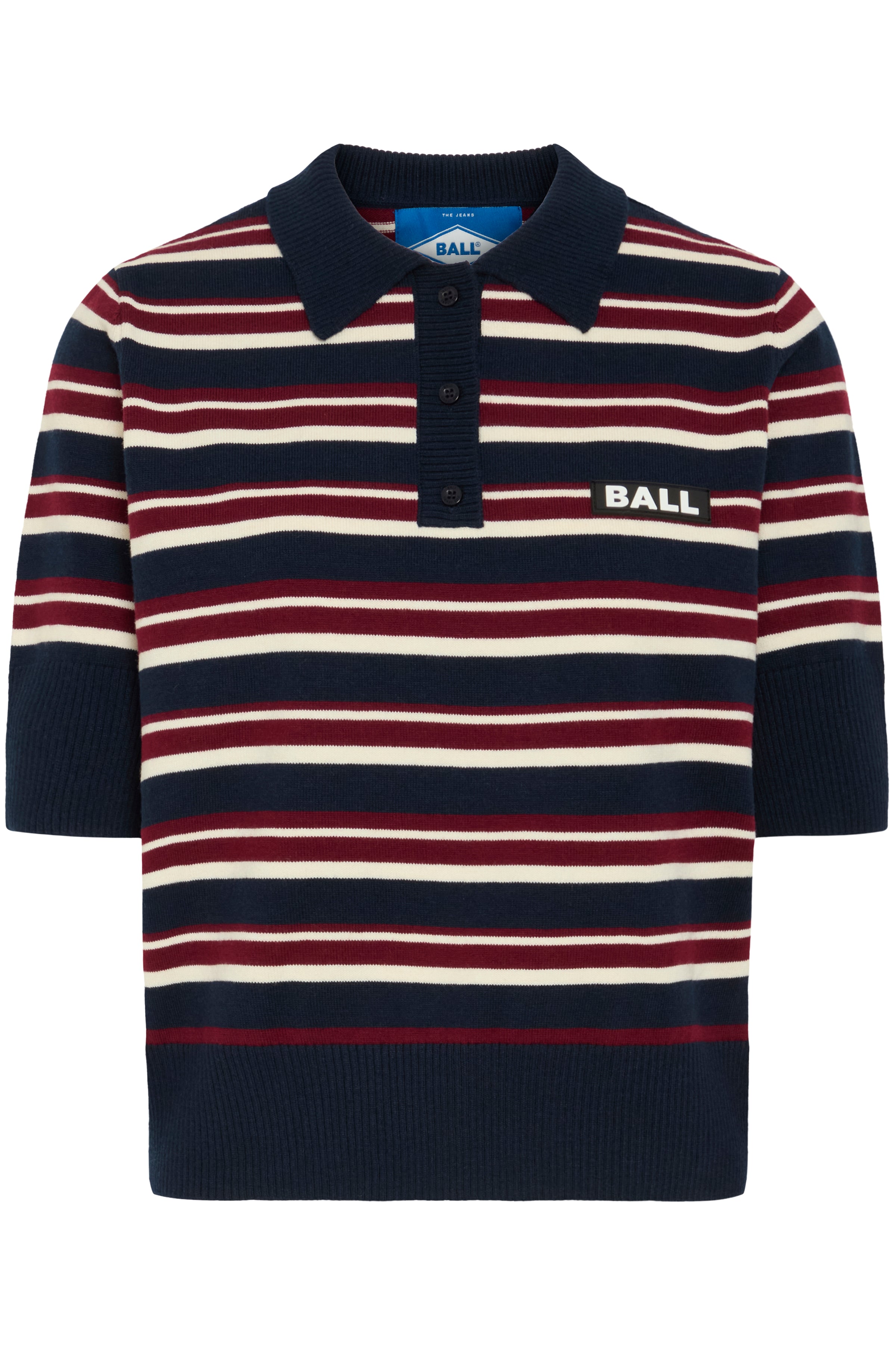 BALL Original Polo - BaMarietta Knit SL Polo i Sky Captain