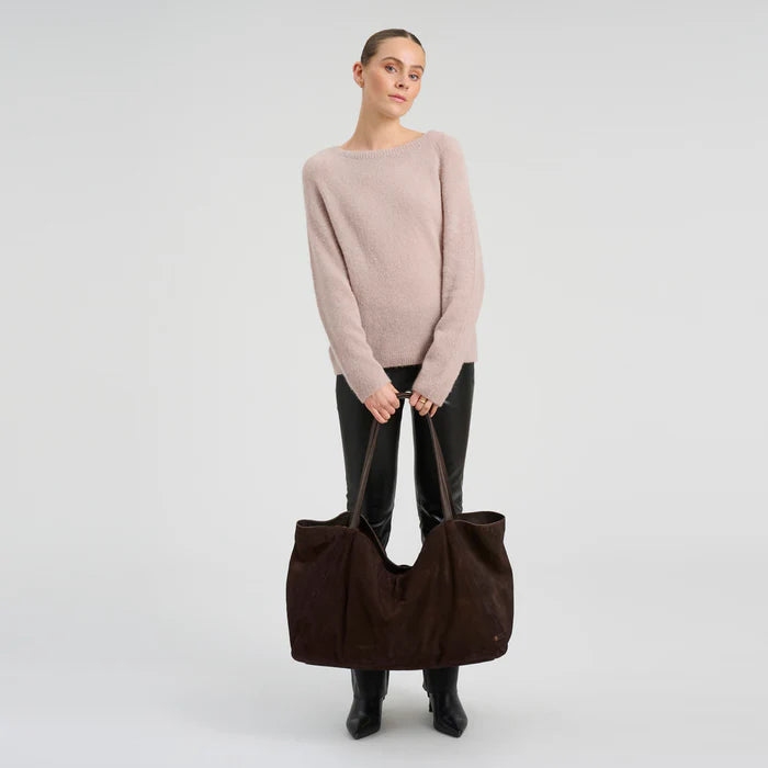 Depeche Shopper - 16982 Bilbao Shopper Taske i Chocolate Ruskind