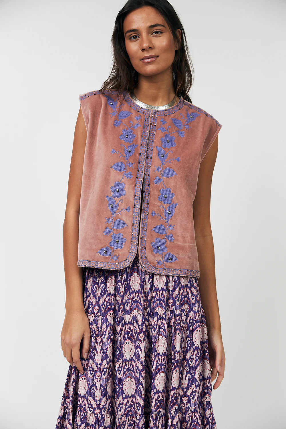 Lollys Laundry Vest - BinLL Vest i Dusty Rose