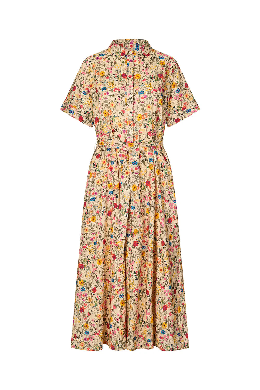 Lollys Laundry Kjole - BlakeLL Midi Kjole SS i Flower Print