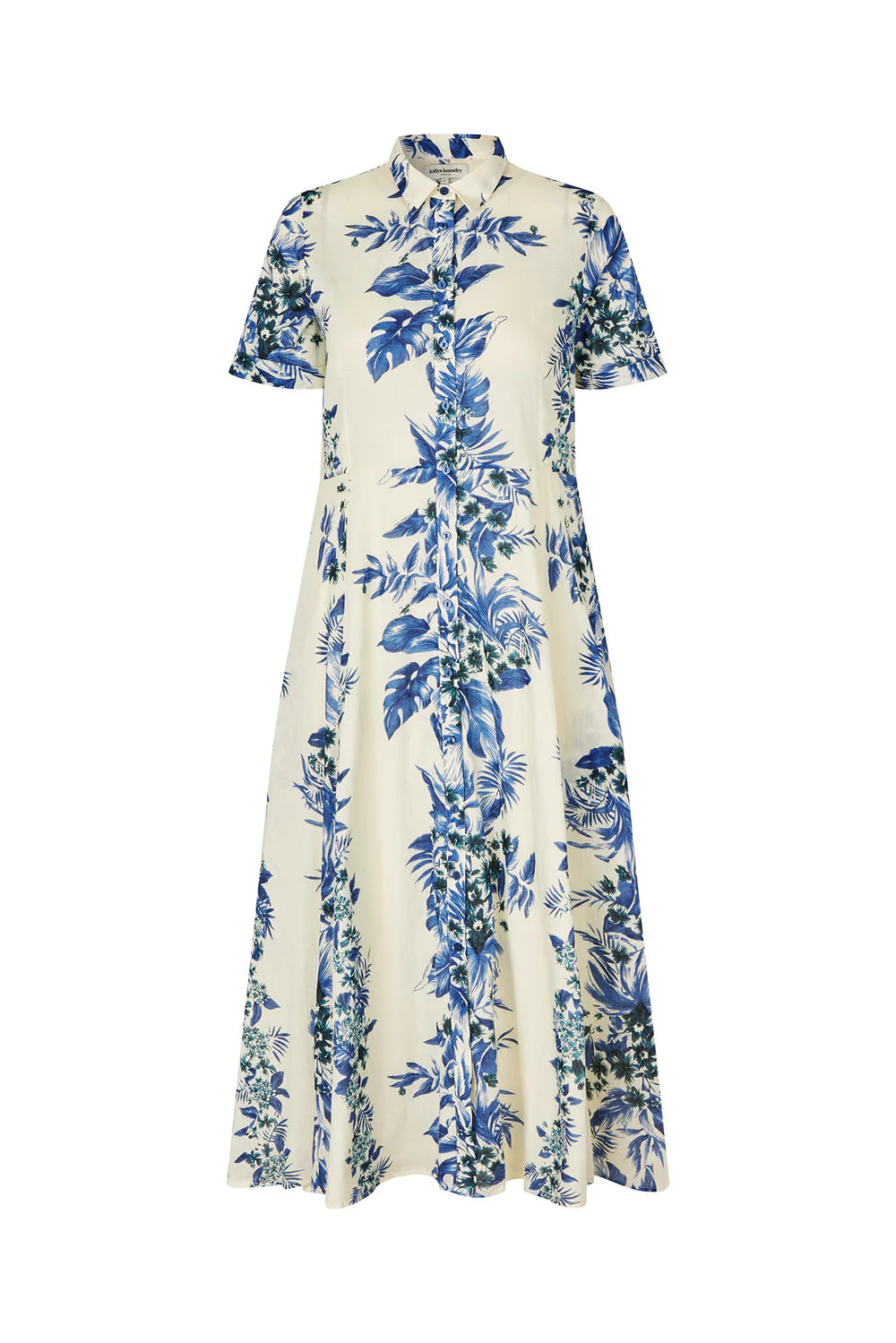 Lollys Laundry Kjole - BlakeLL Maxi Kjole i Blå Print