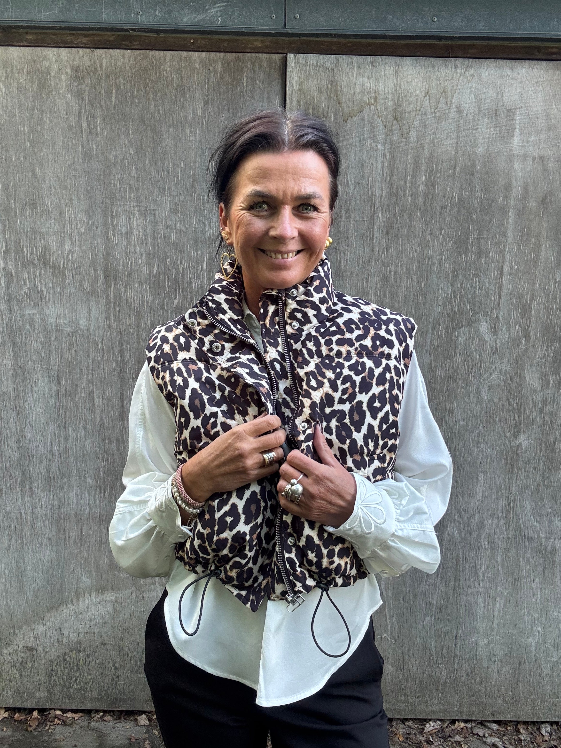 Lollys Laundry Vest - SadaLL Vest i Leopard Print