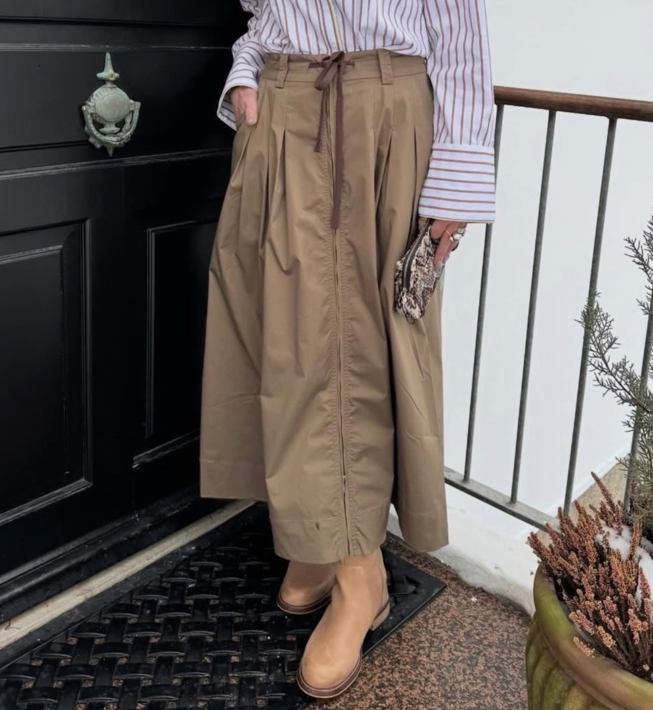 Gossia Nederdel - MichelaGo Nederdel i Khaki Brown