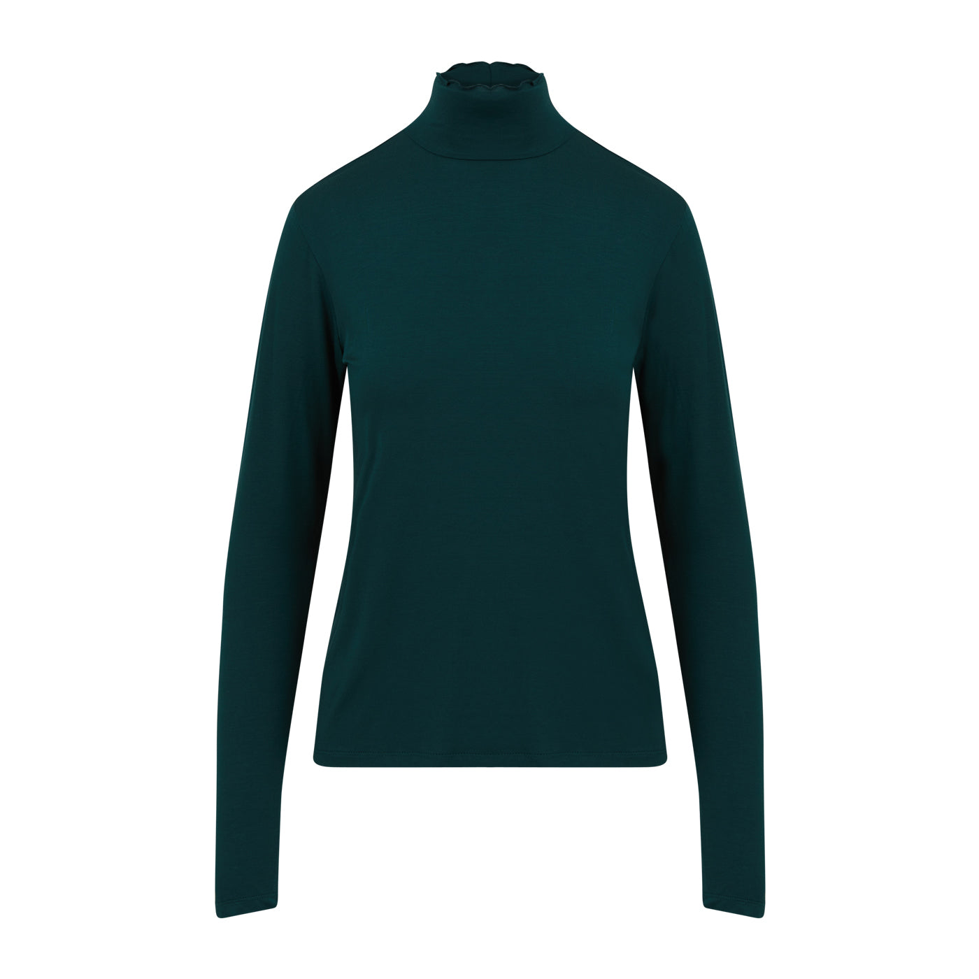 Coster Copenhagen - CC Heart Sofia Turtleneck Bluse i Dark Green