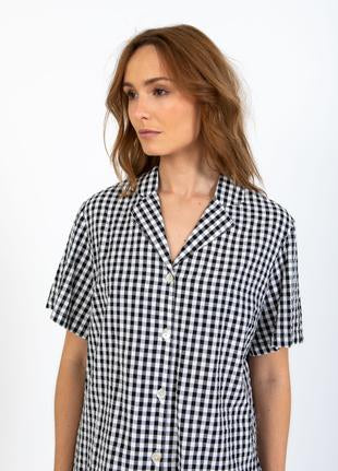 Coster Copenhagen Skjorte - CC Heart Alena Skjorte i Black/White Check