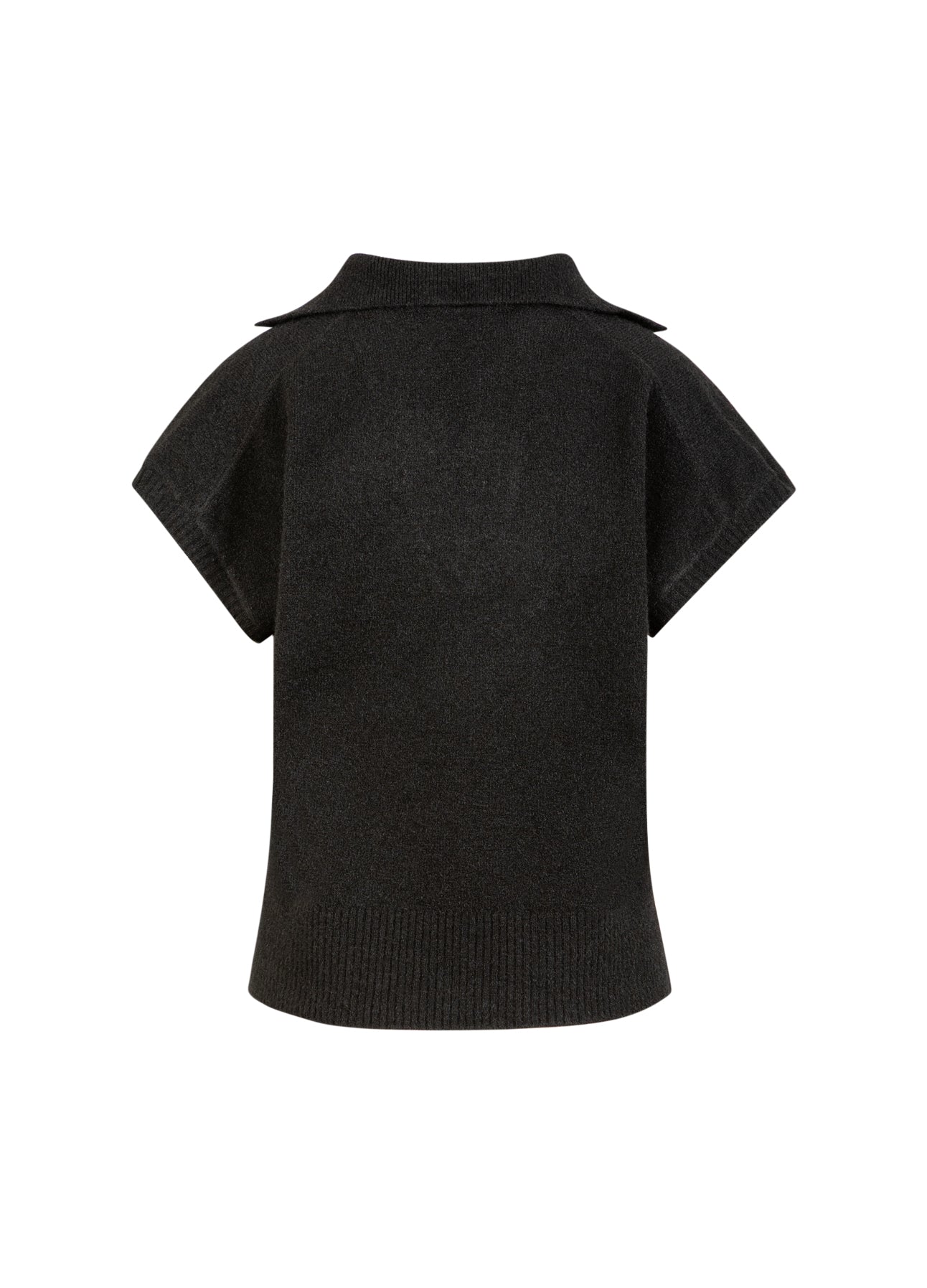 Coster Copenhagen Vest - CC Heart Emerie Strik Polo i Sort